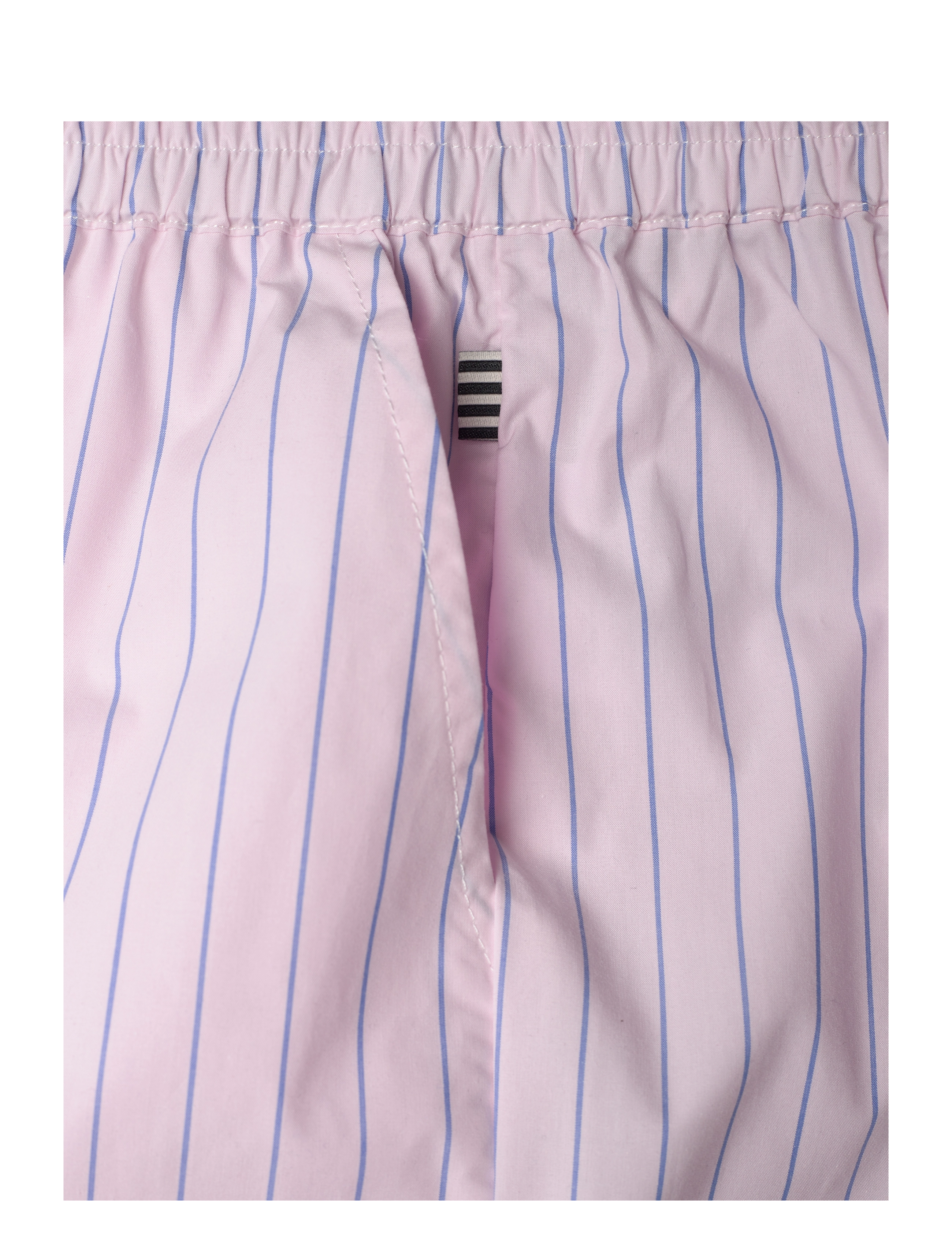 Mads Nørgaard - Crisp Poplin Pipa Pants - pinstripe/parfait pink - 3