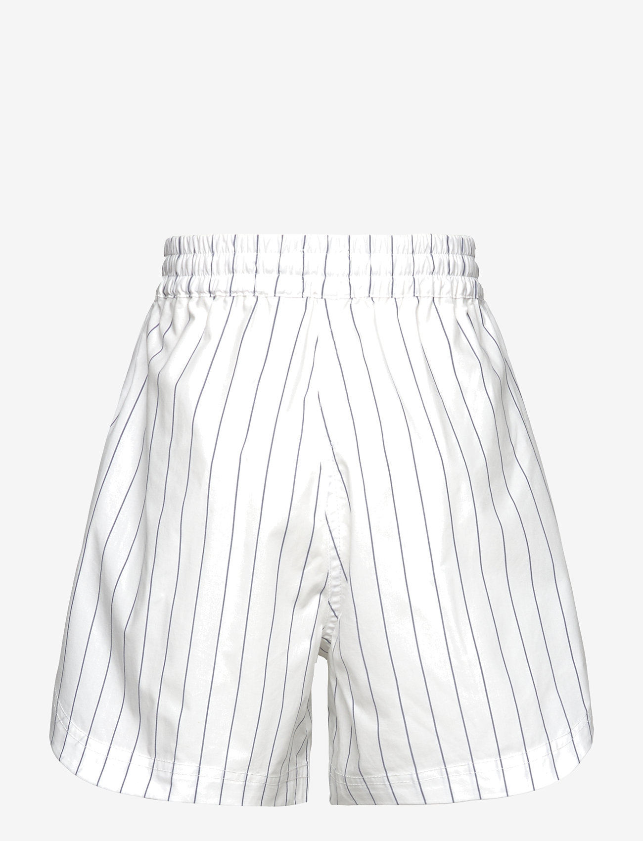 Mads Nørgaard - Crisp Poplin Pio Shorts - casual shorts - pinstripe/parisian night - 1