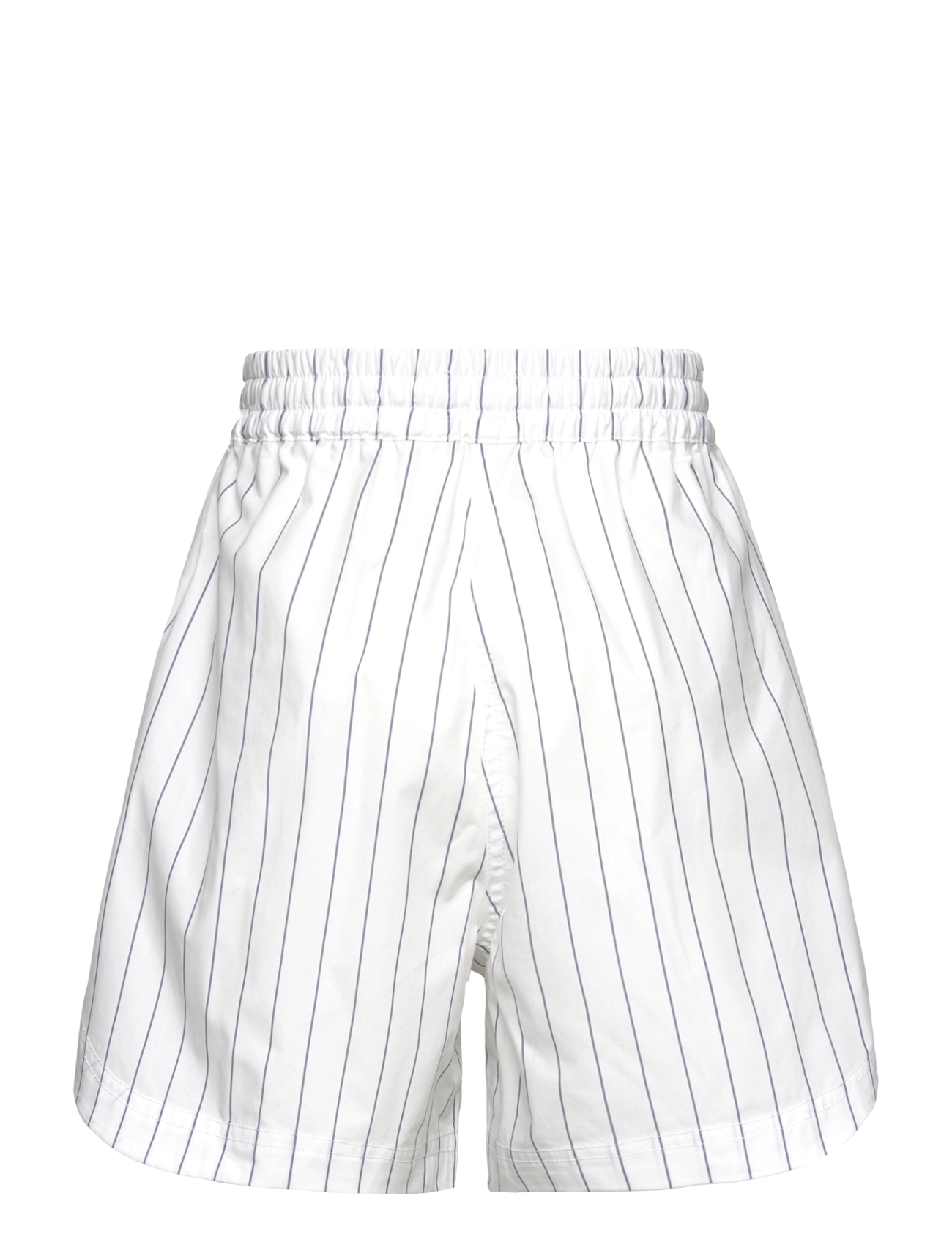 Mads Nørgaard - Crisp Poplin Pio Shorts - hversdagsstuttbuxur - pinstripe/parisian night - 1