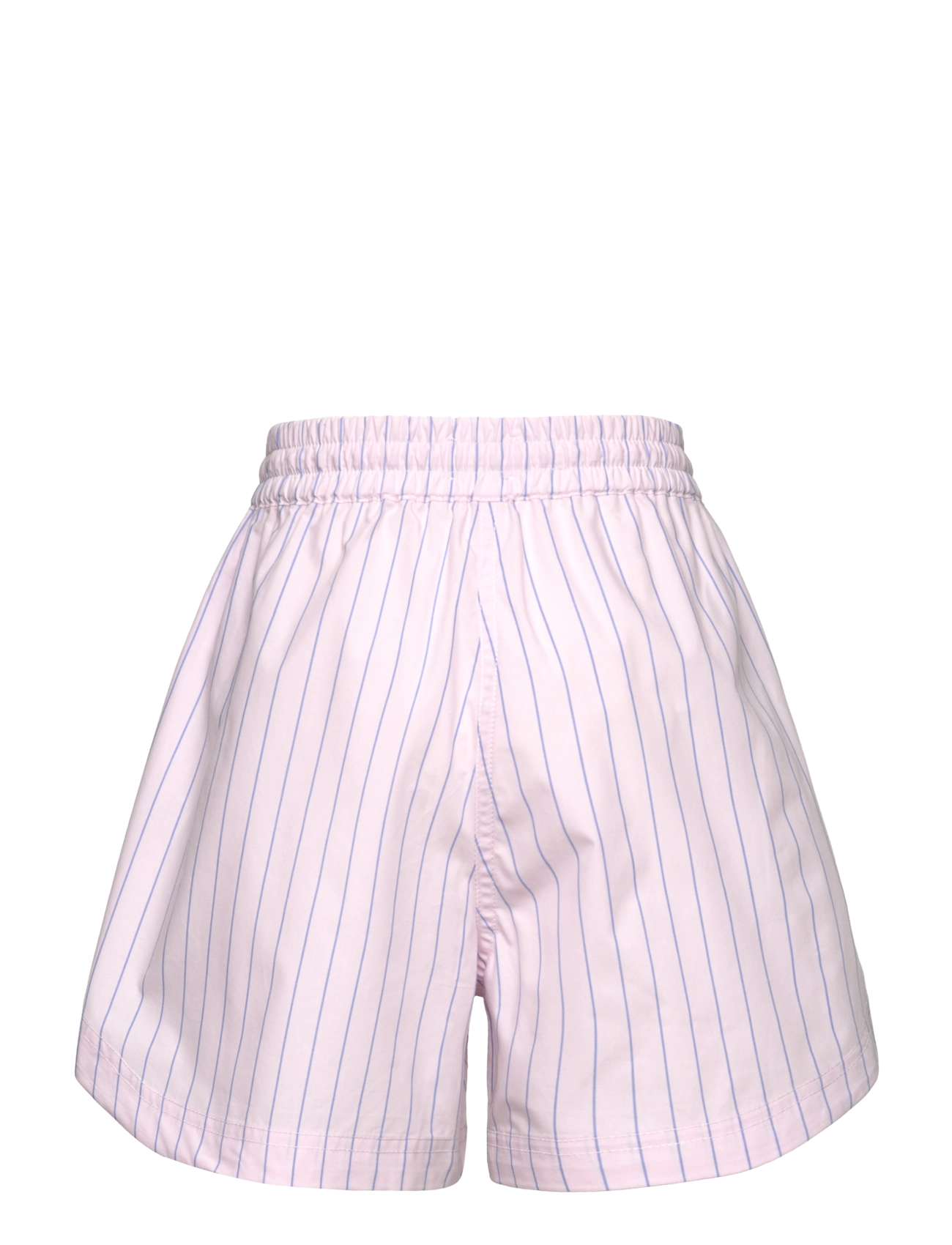 Mads Nørgaard - Crisp Poplin Pio Shorts - casual shorts - pinstripe/parfait pink - 1