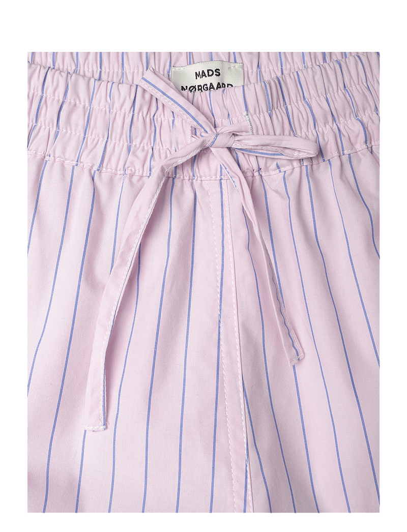 Mads Nørgaard - Crisp Poplin Pio Shorts - lühikesed vabaajapüksid - pinstripe/parfait pink - 2