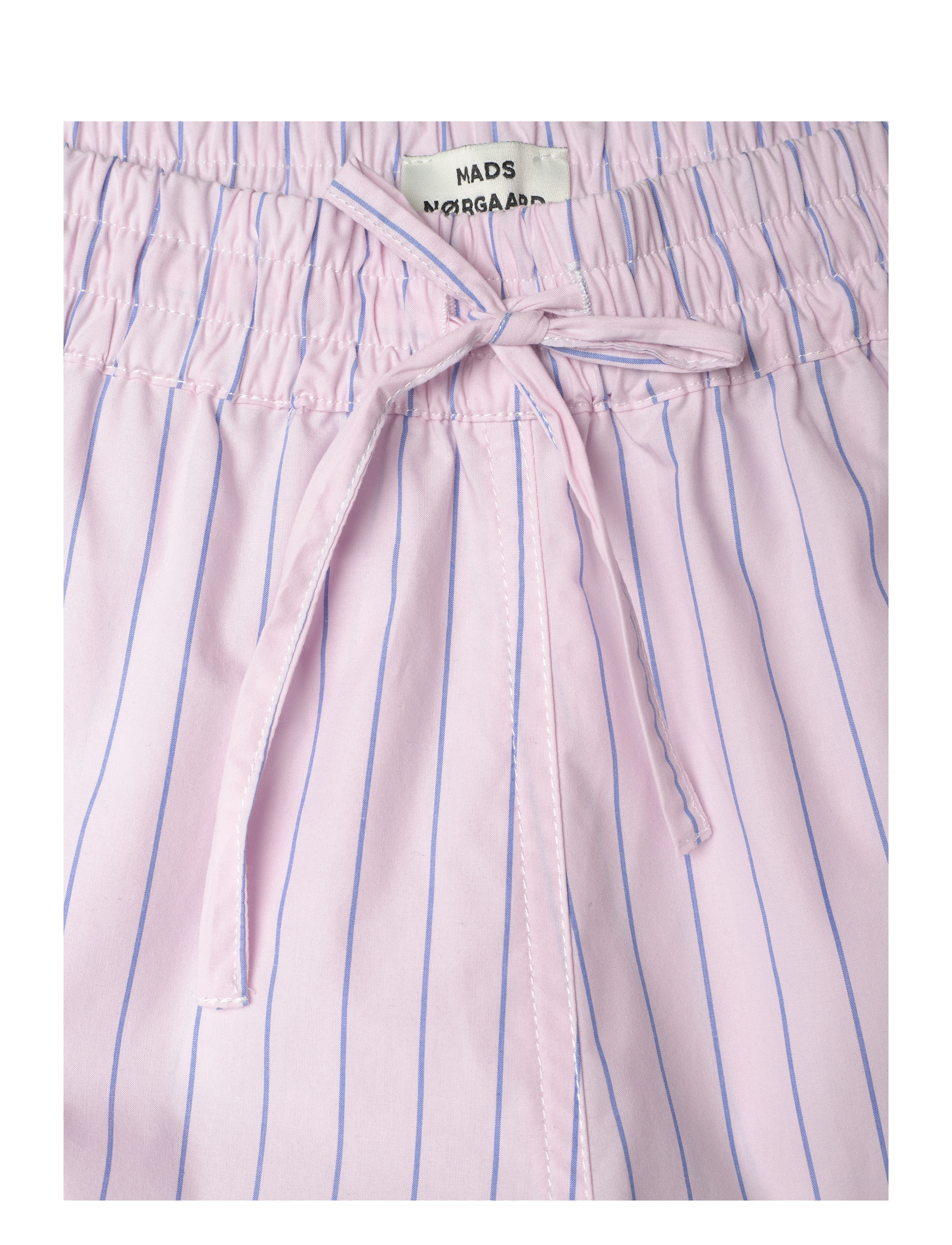 Mads Nørgaard - Crisp Poplin Pio Shorts - casual shorts - pinstripe/parfait pink - 2