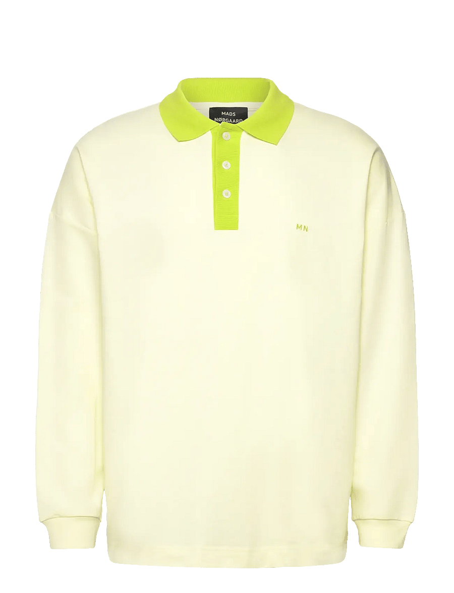 Mads Nørgaard - Light Terry Polo Sweat - tender yellow - 0