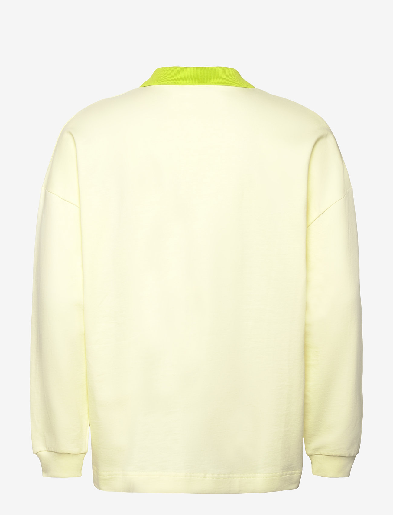 Mads Nørgaard - Light Terry Polo Sweat - langärmelig - tender yellow - 1