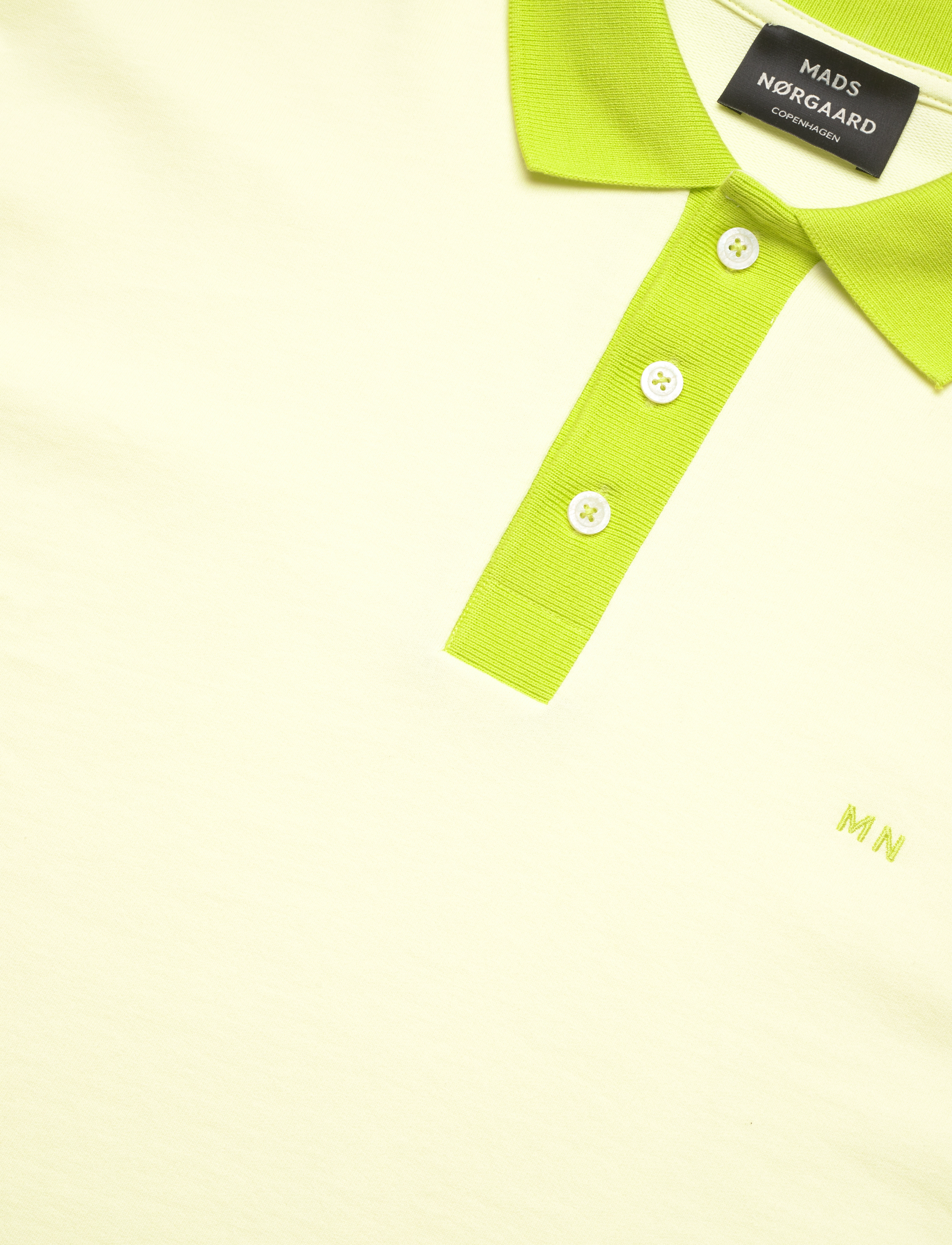Mads Nørgaard - Light Terry Polo Sweat - tender yellow - 2