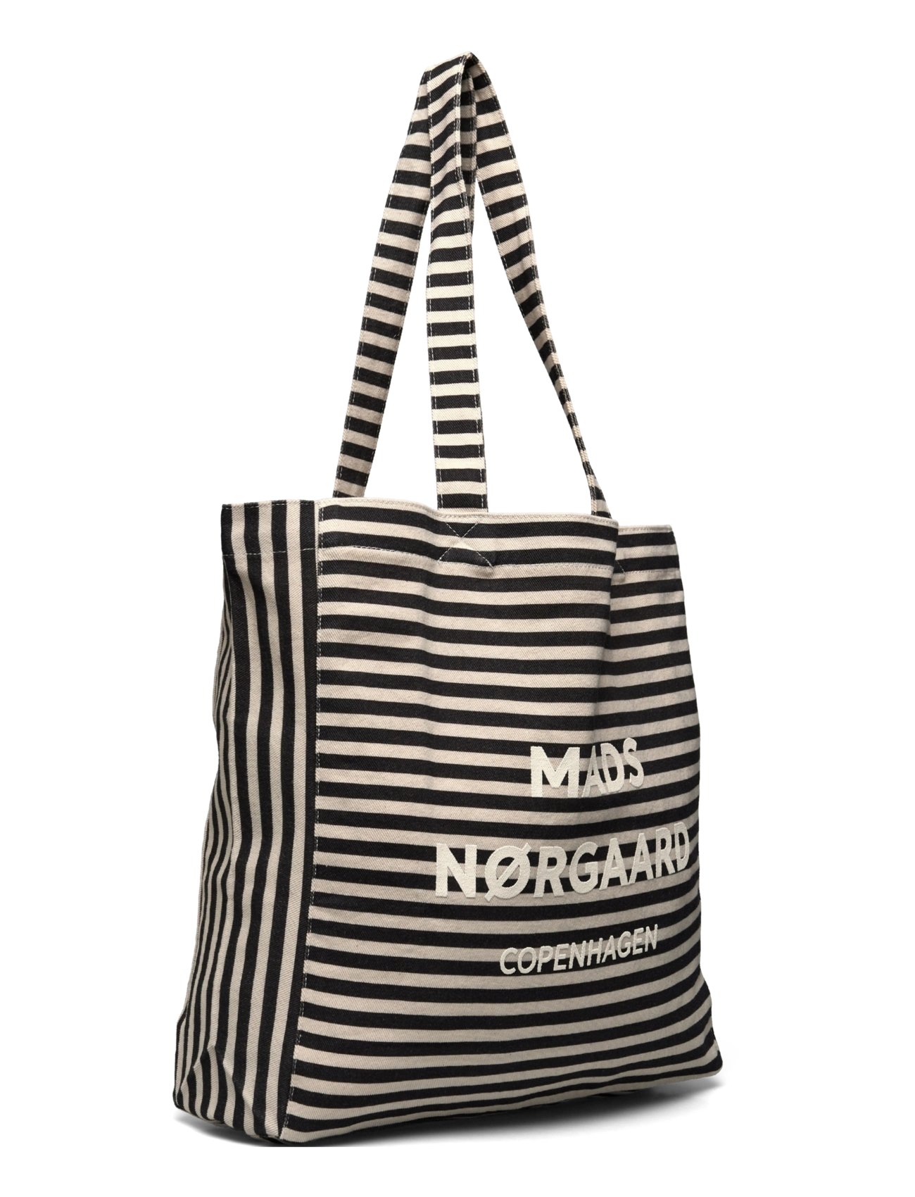 Mads Nørgaard - Recycled Boutique Athene AOP Bag - black stripe - 2