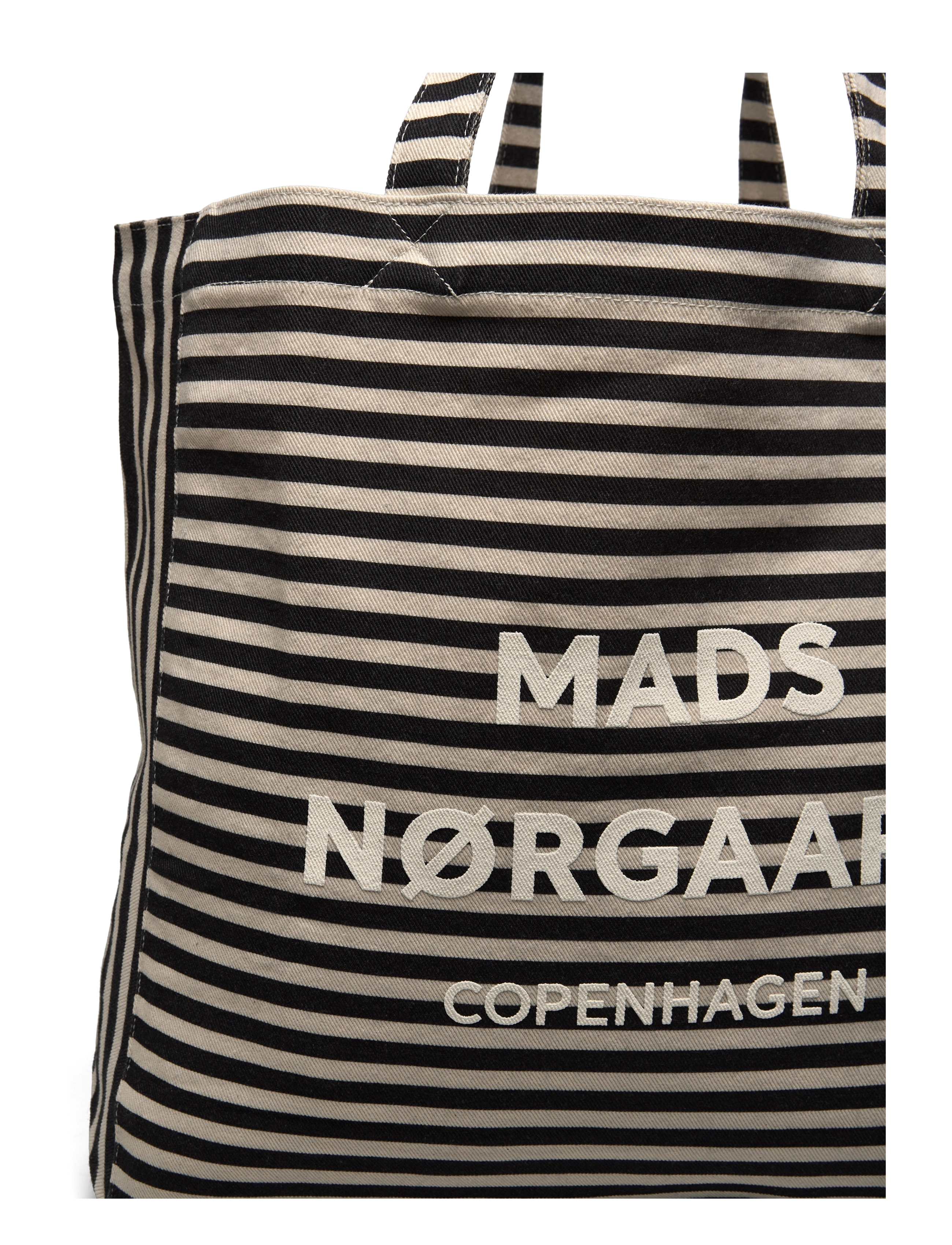 Mads Nørgaard - Recycled Boutique Athene AOP Bag - black stripe - 3