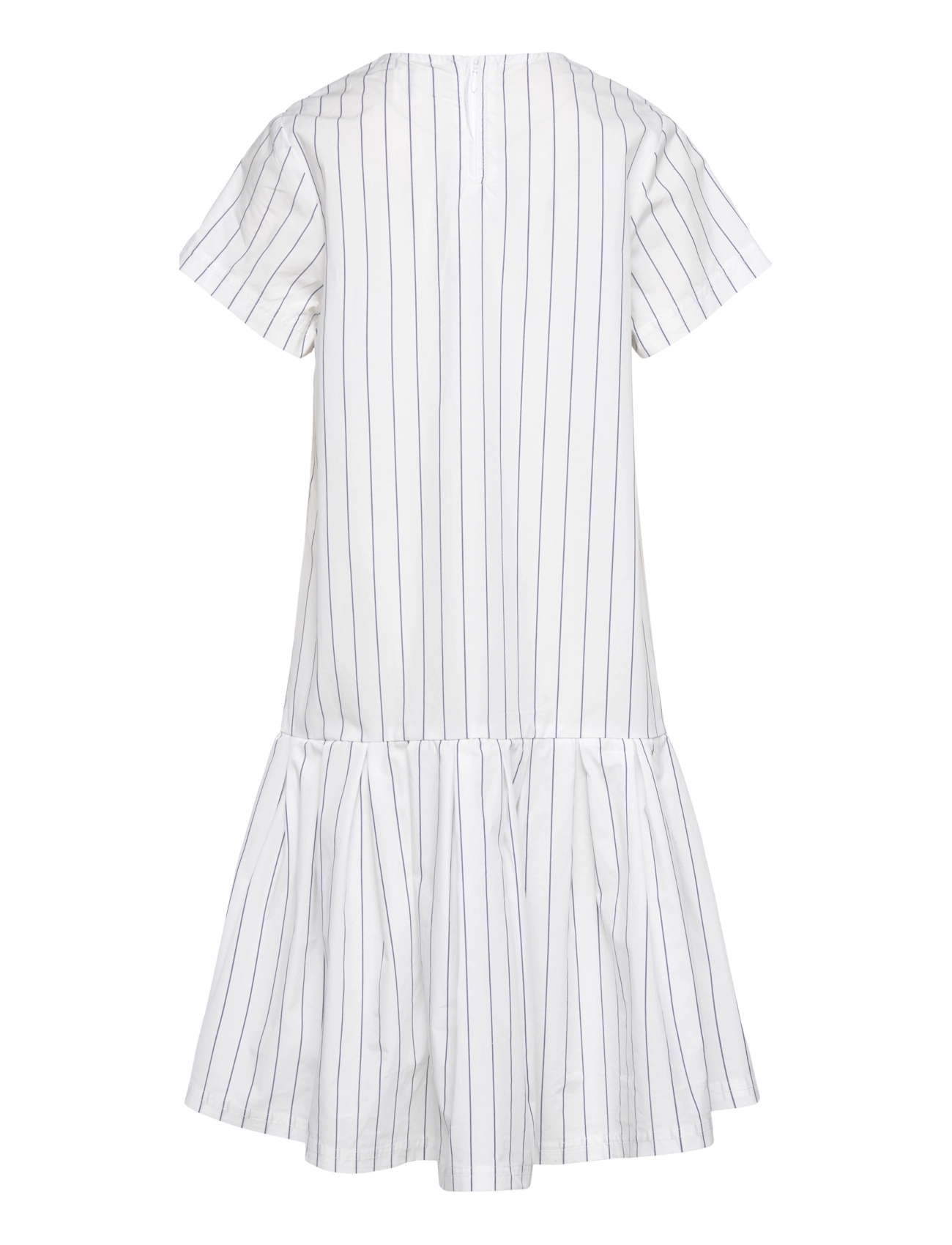 Mads Nørgaard - Crisp Poplin Drastina Dress - klänningar - pinstripe/parisian night - 1
