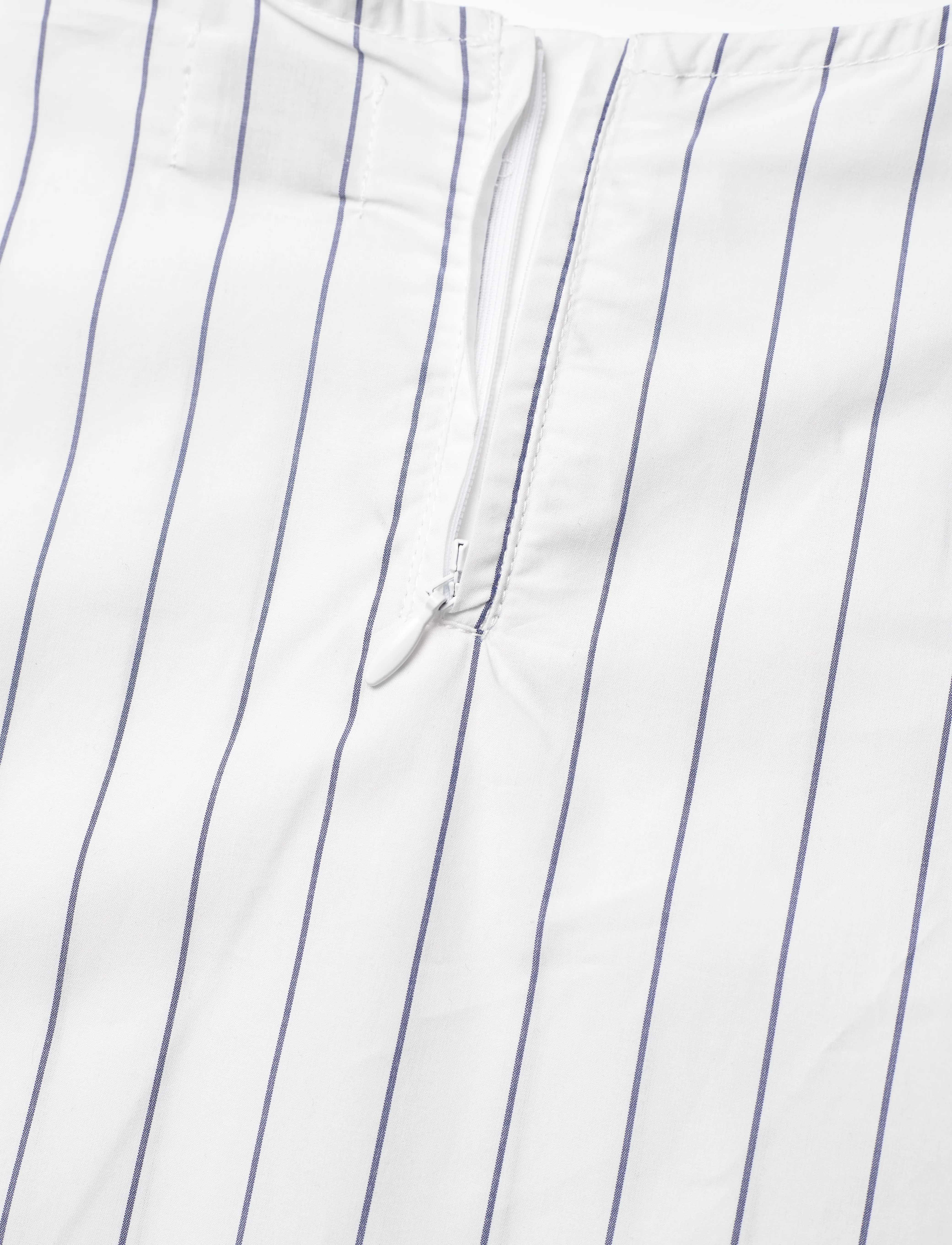 Mads Nørgaard - Crisp Poplin Drastina Dress - klänningar - pinstripe/parisian night - 3