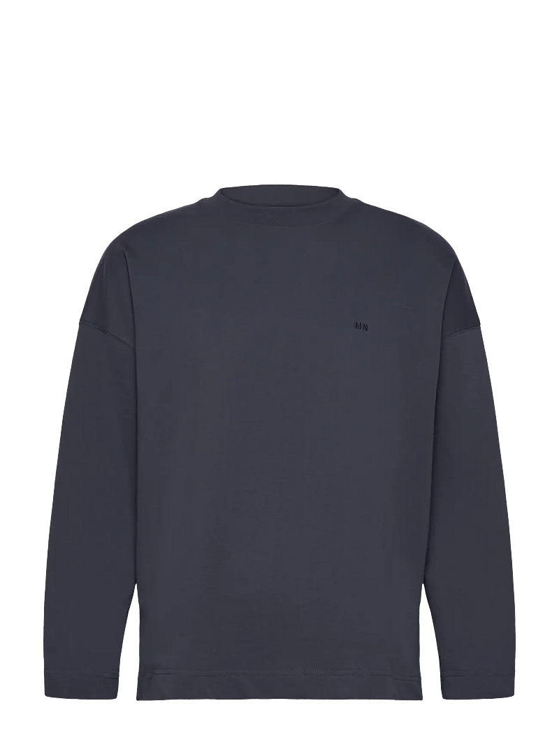 Mads Nørgaard - Light Terry Aksel Sweat - pikkade varrukatega t-särgid - parisian night - 0