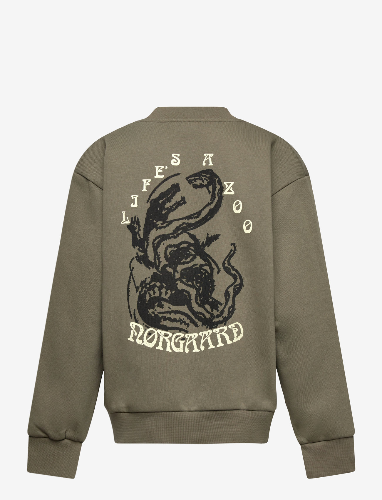 Mads Nørgaard - Mix Sweat Sonar Sweatshirt - kalamata - 1