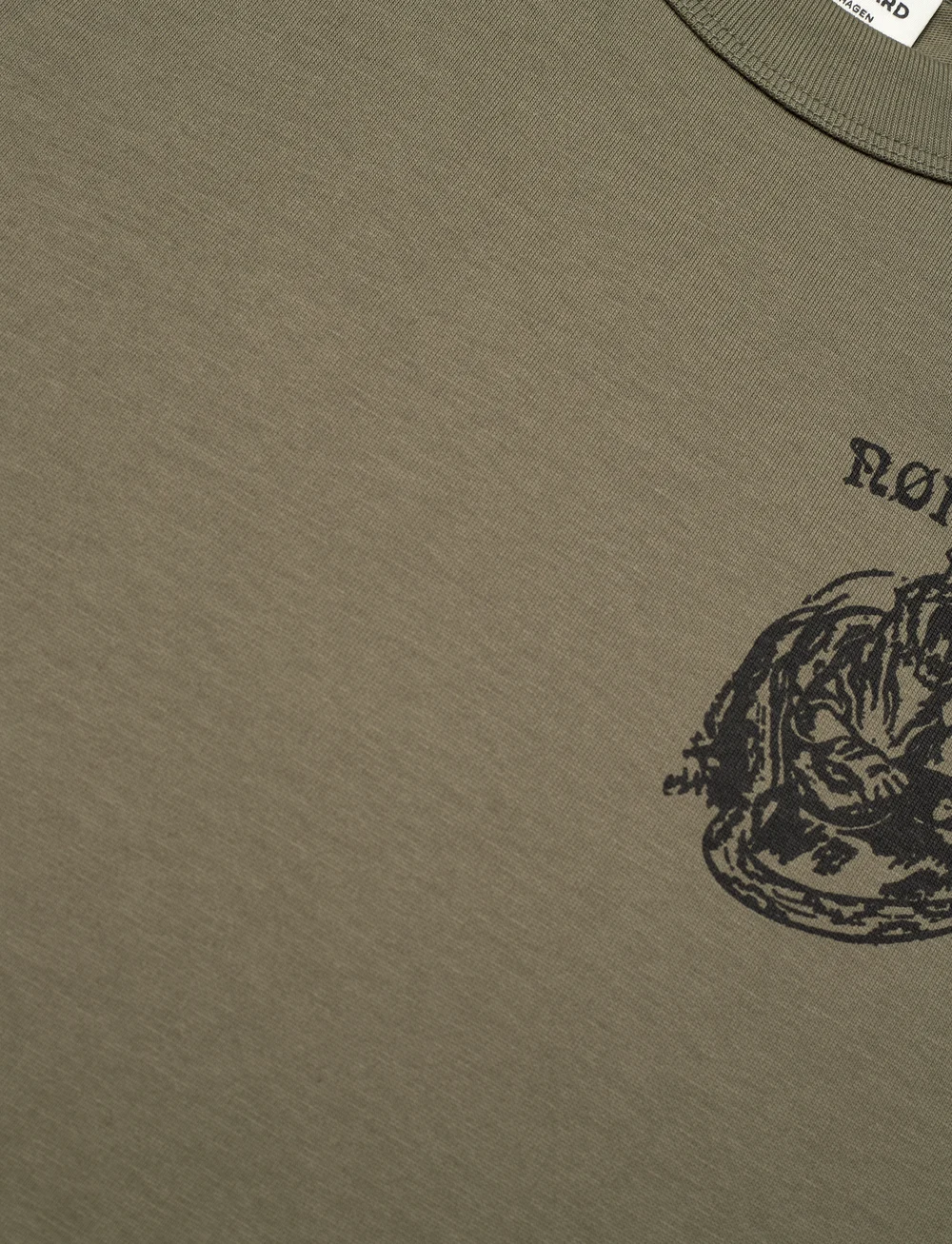 Mads Nørgaard - Dry Single Theo Tee - kortärmade t-shirts - kalamata - 2