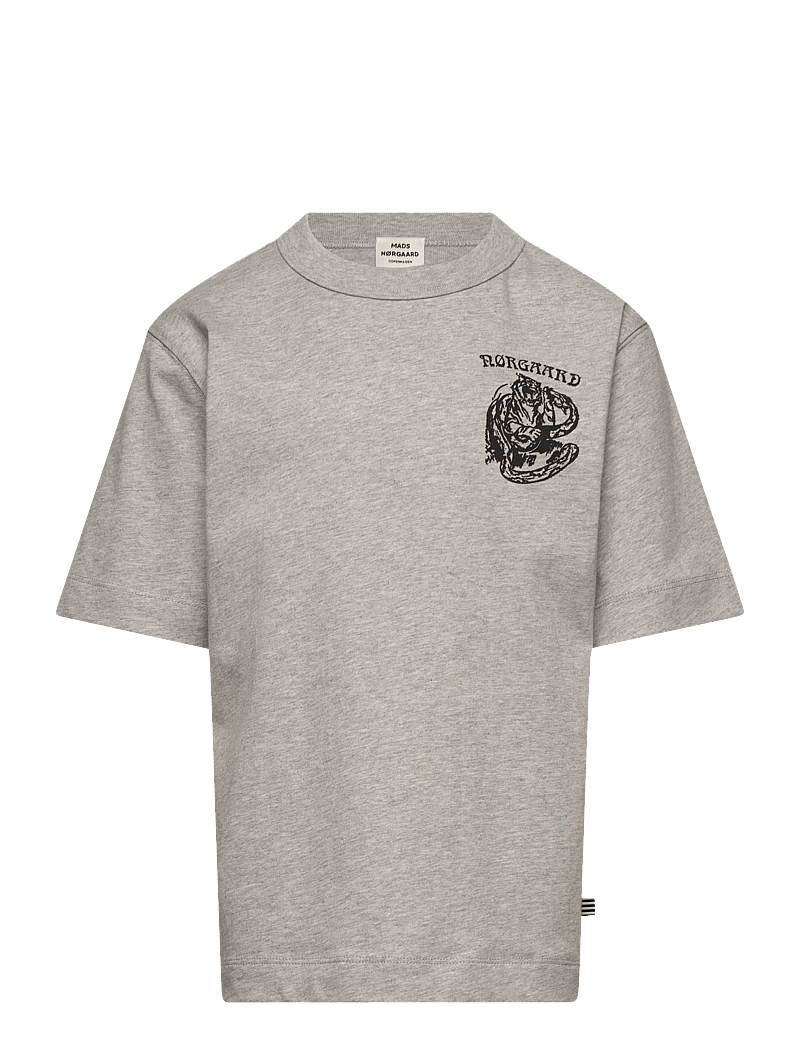 Mads Nørgaard - Dry Single Theo Tee - lühikeste varrukatega t-särgid - light grey melange - 0