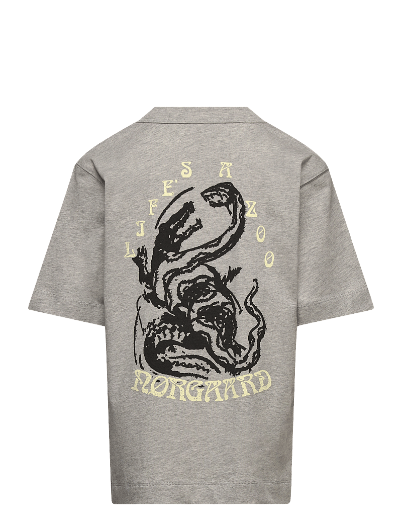 Mads Nørgaard - Dry Single Theo Tee - lühikeste varrukatega t-särgid - light grey melange - 1