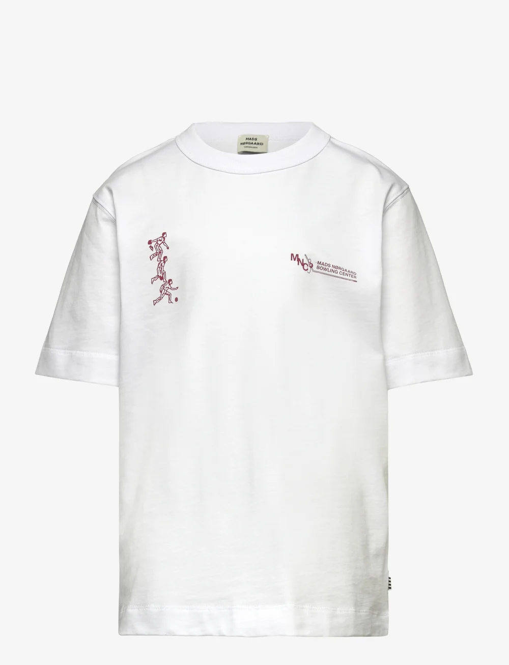 Mads Nørgaard - Dry Single Theo Tee - kortærmede t-shirts - white - 0