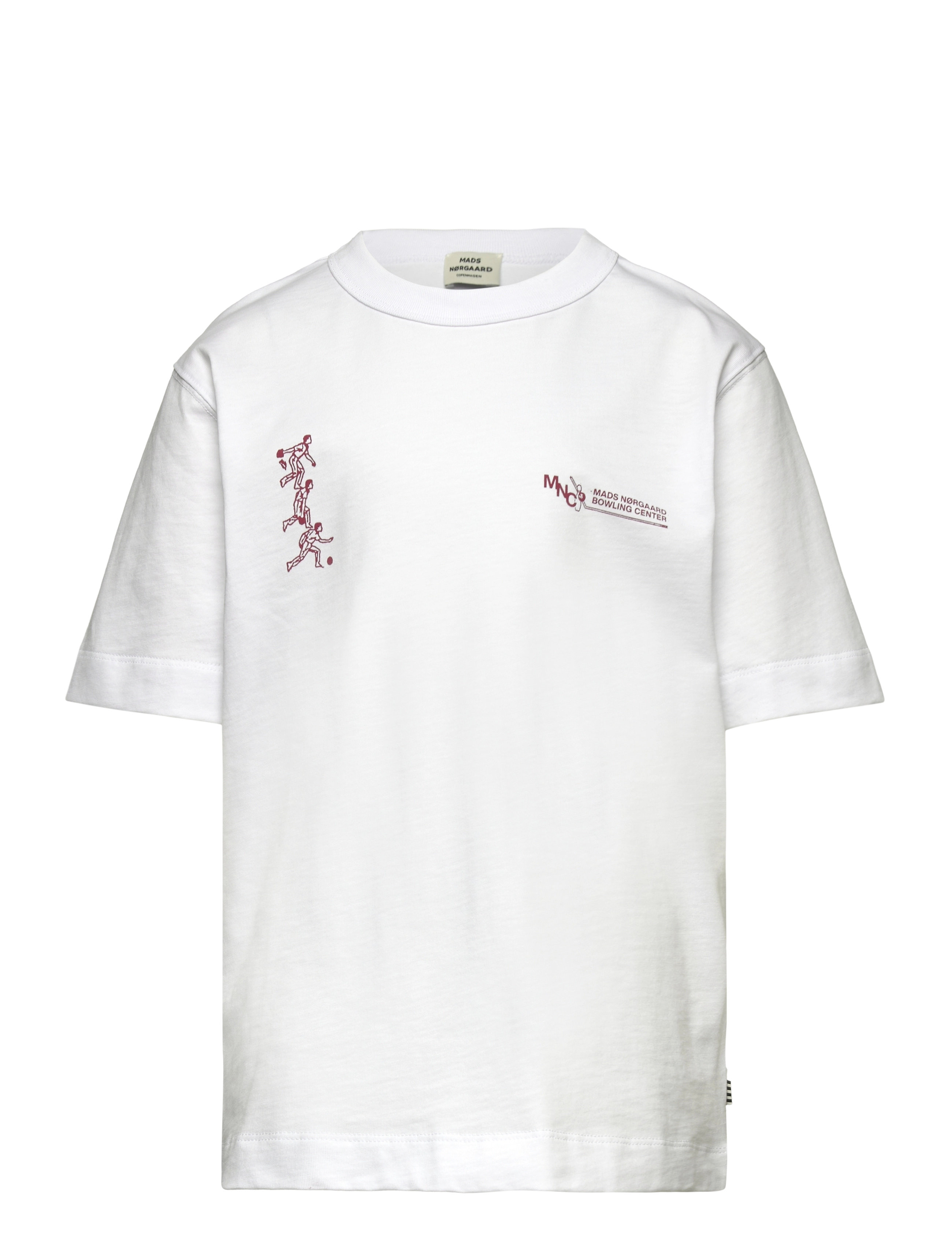 Mads Nørgaard Dry Single Theo Tee - 4 for 3 - WHITE / white