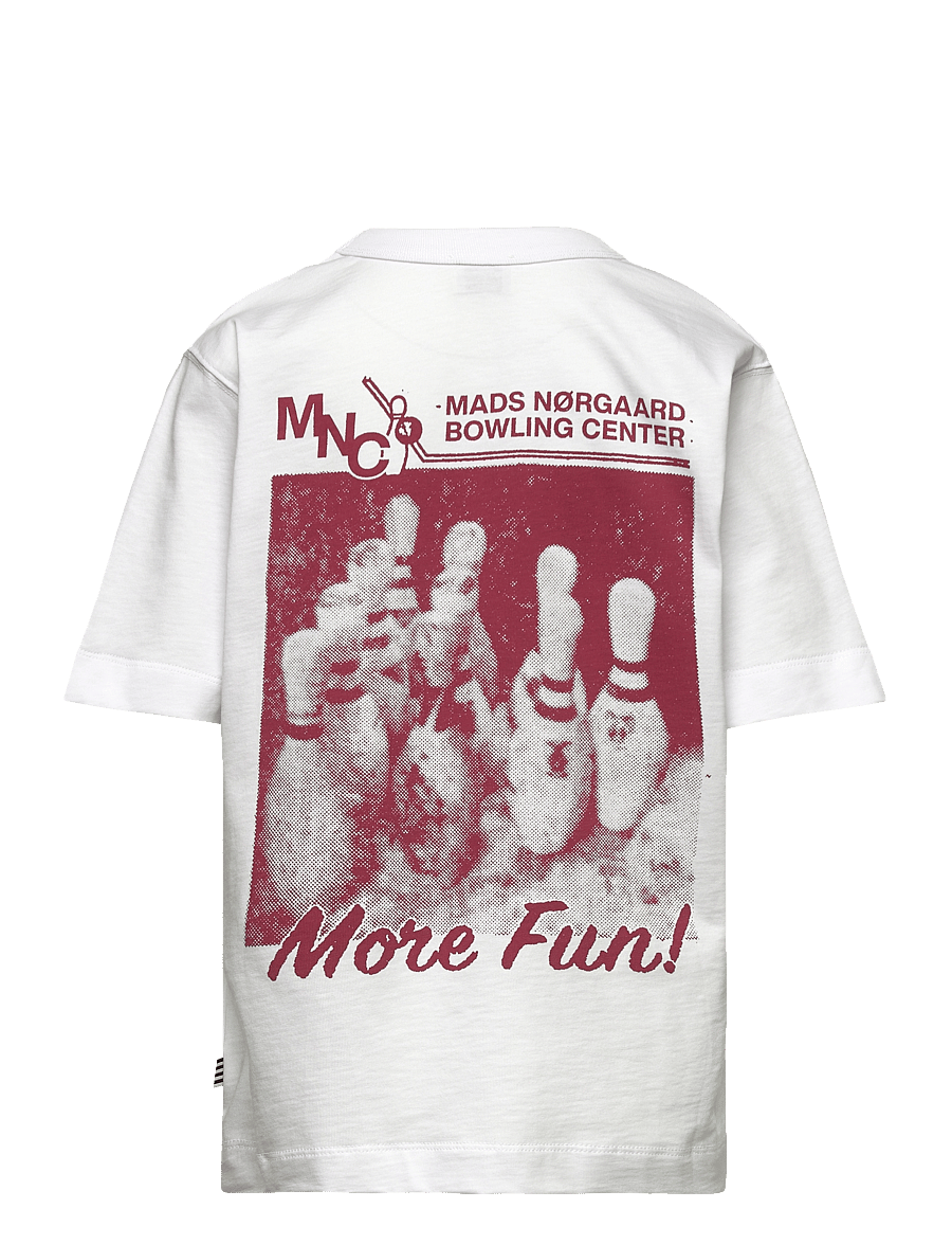 Mads Nørgaard - Dry Single Theo Tee - kortärmade t-shirts - white - 1