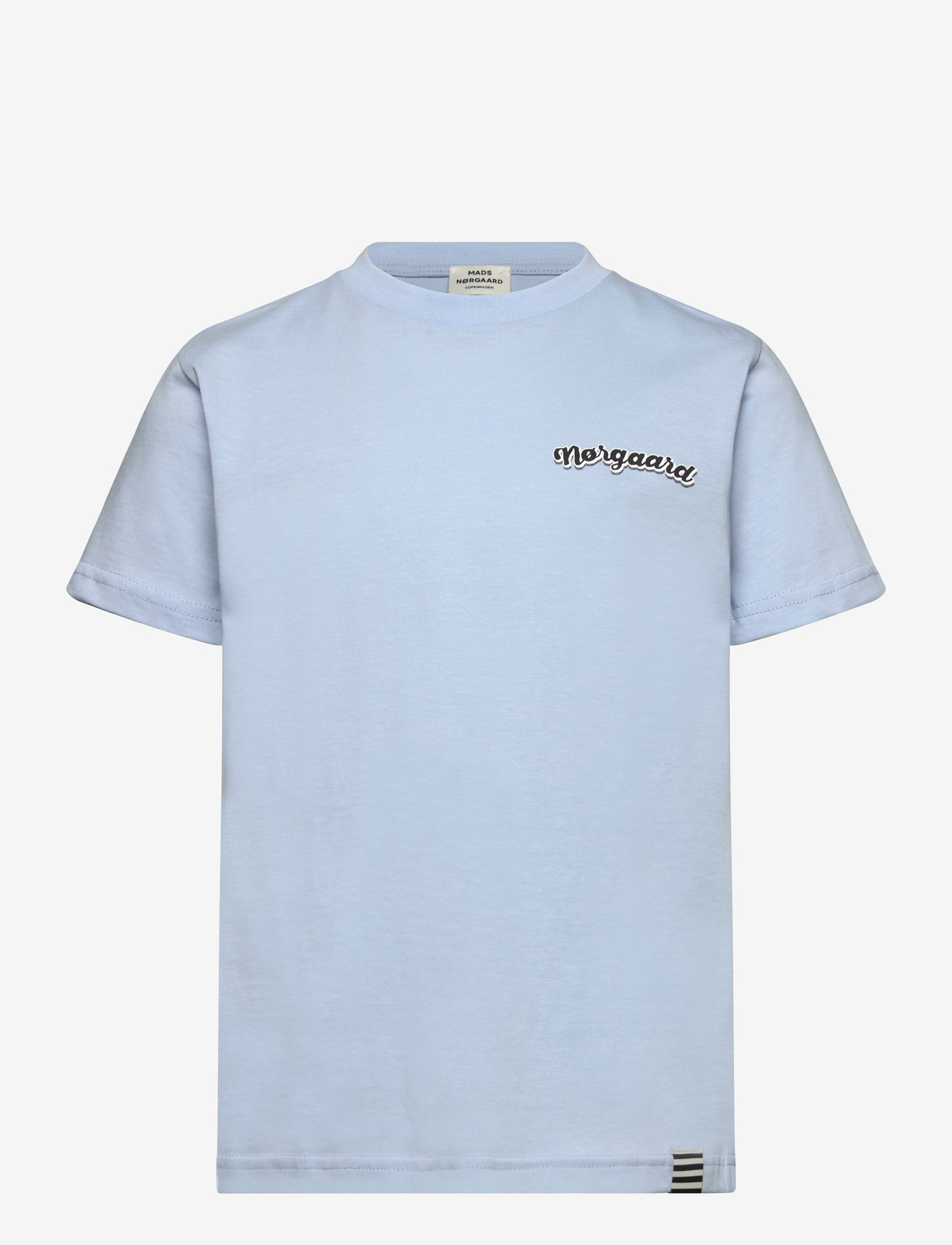 Mads Nørgaard - Printed Tee Thorlino Tee - kortärmade t-shirts - cashmere blue - 0