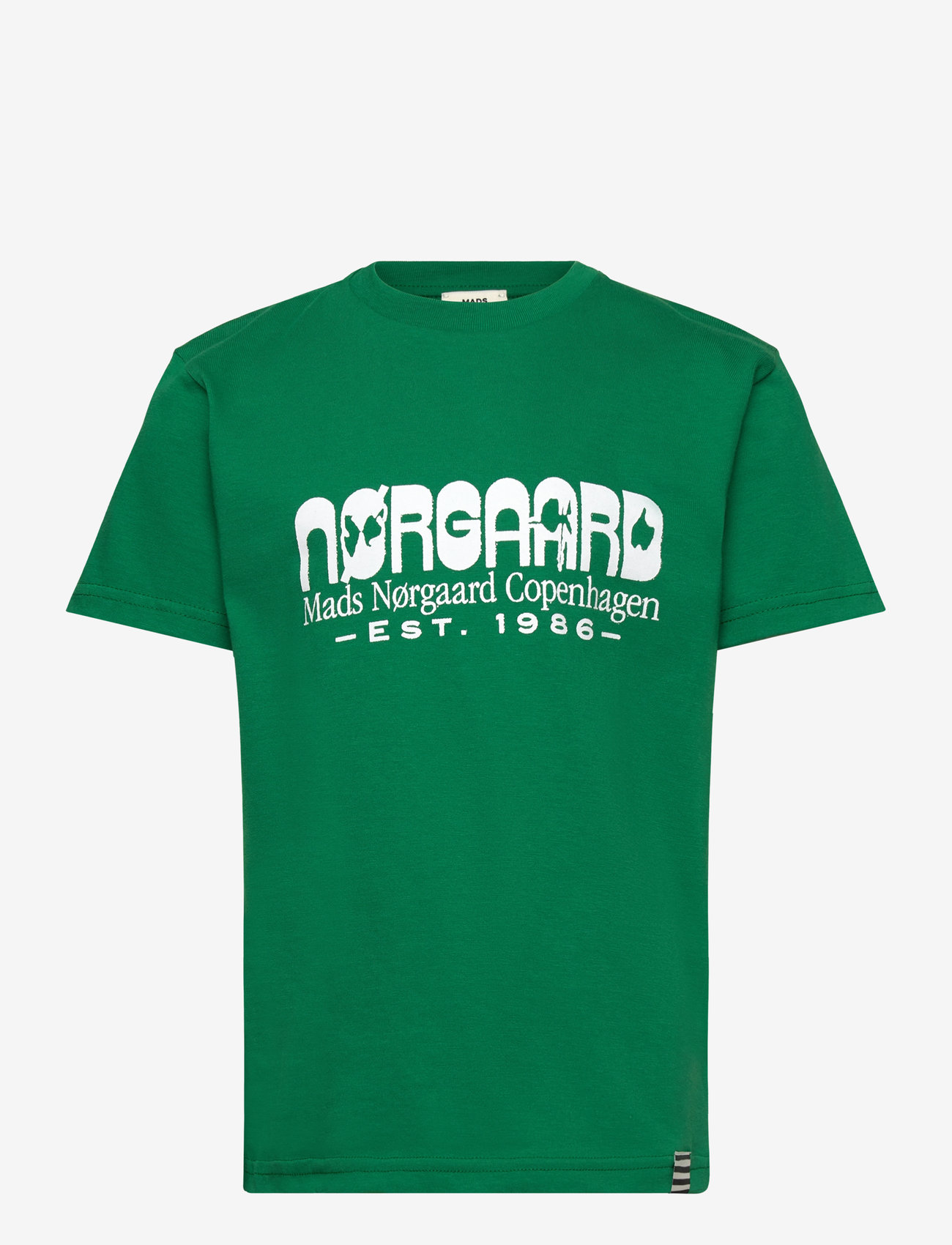 Mads Nørgaard - Printed Tee Thorlino Tee - kortærmede t-shirts - verdant green - 0