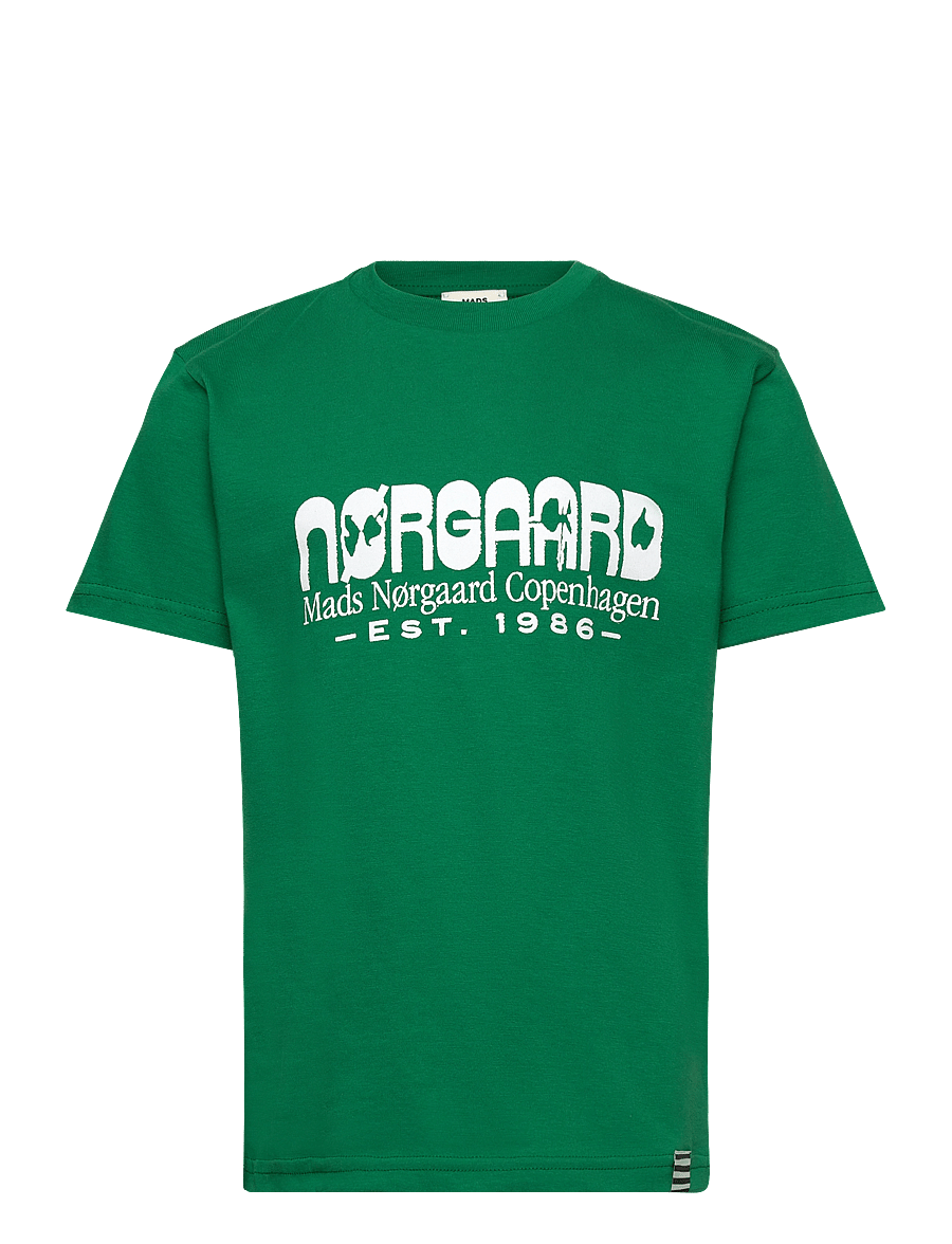 Mads Nørgaard - Printed Tee Thorlino Tee - kurzärmelige - verdant green - 0