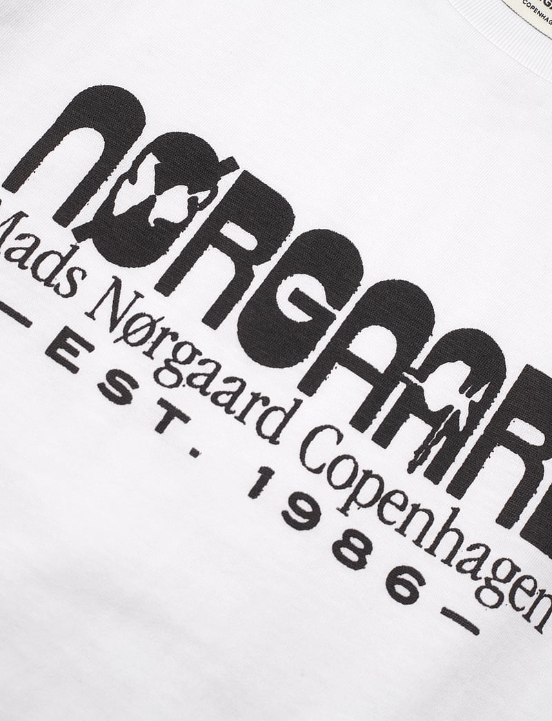 Mads Nørgaard - Printed Tee Thorlino Tee - lühikeste varrukatega t-särgid - white - 2