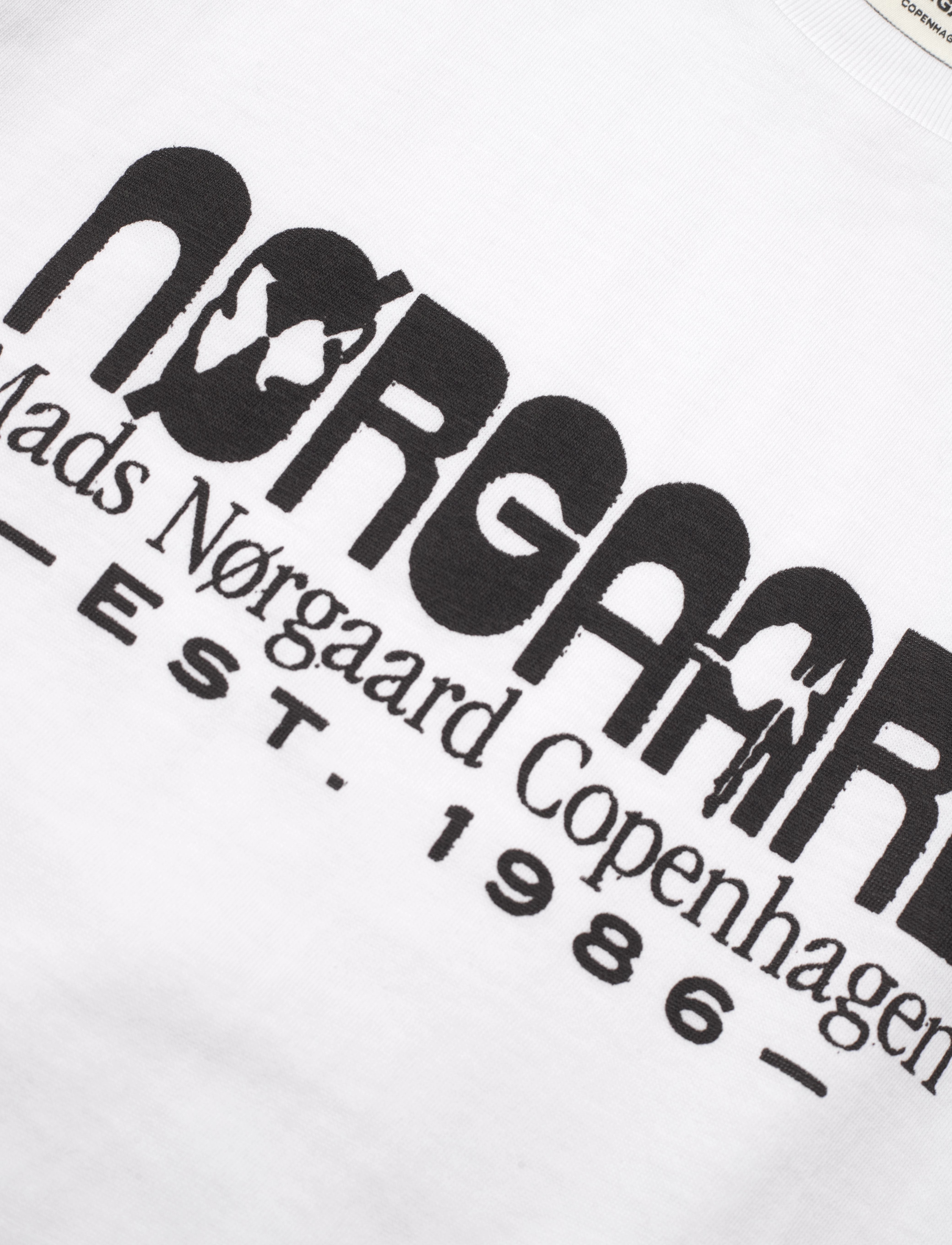 Mads Nørgaard - Printed Tee Thorlino Tee - kortærmede - white - 2