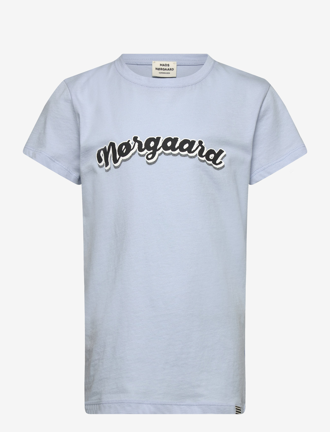 Mads Nørgaard - Single Organic Tuvina Tee - korte mouwen - cashmere blue - 0