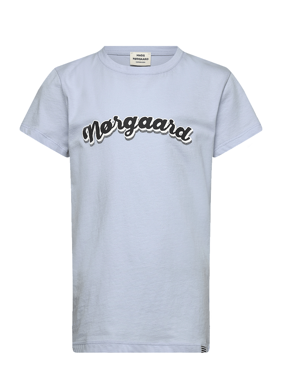 Mads Nørgaard - Single Organic Tuvina Tee - kurzärmelige - cashmere blue - 0