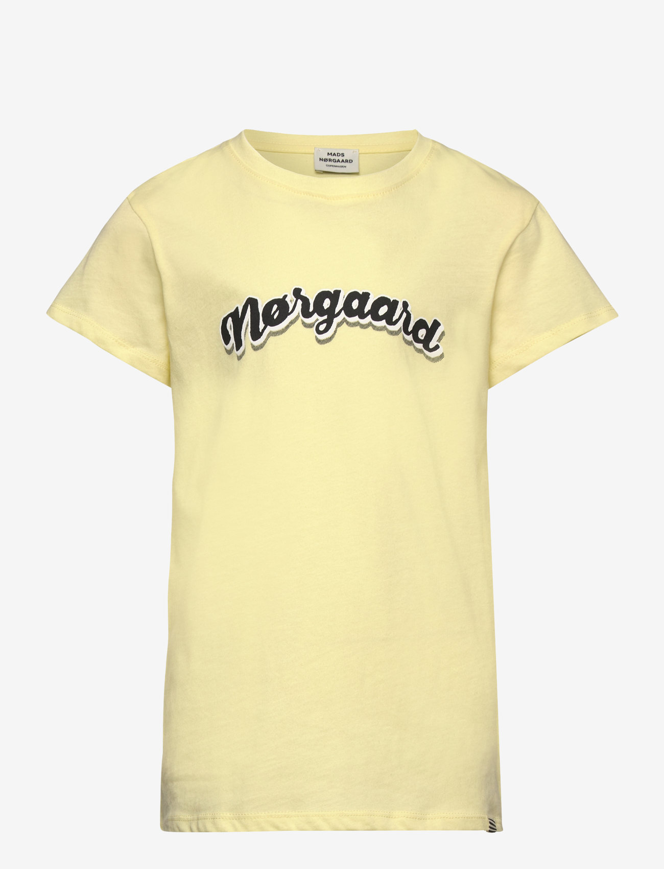 Mads Nørgaard - Single Organic Tuvina Tee - kortærmede t-shirts - tender yellow - 0