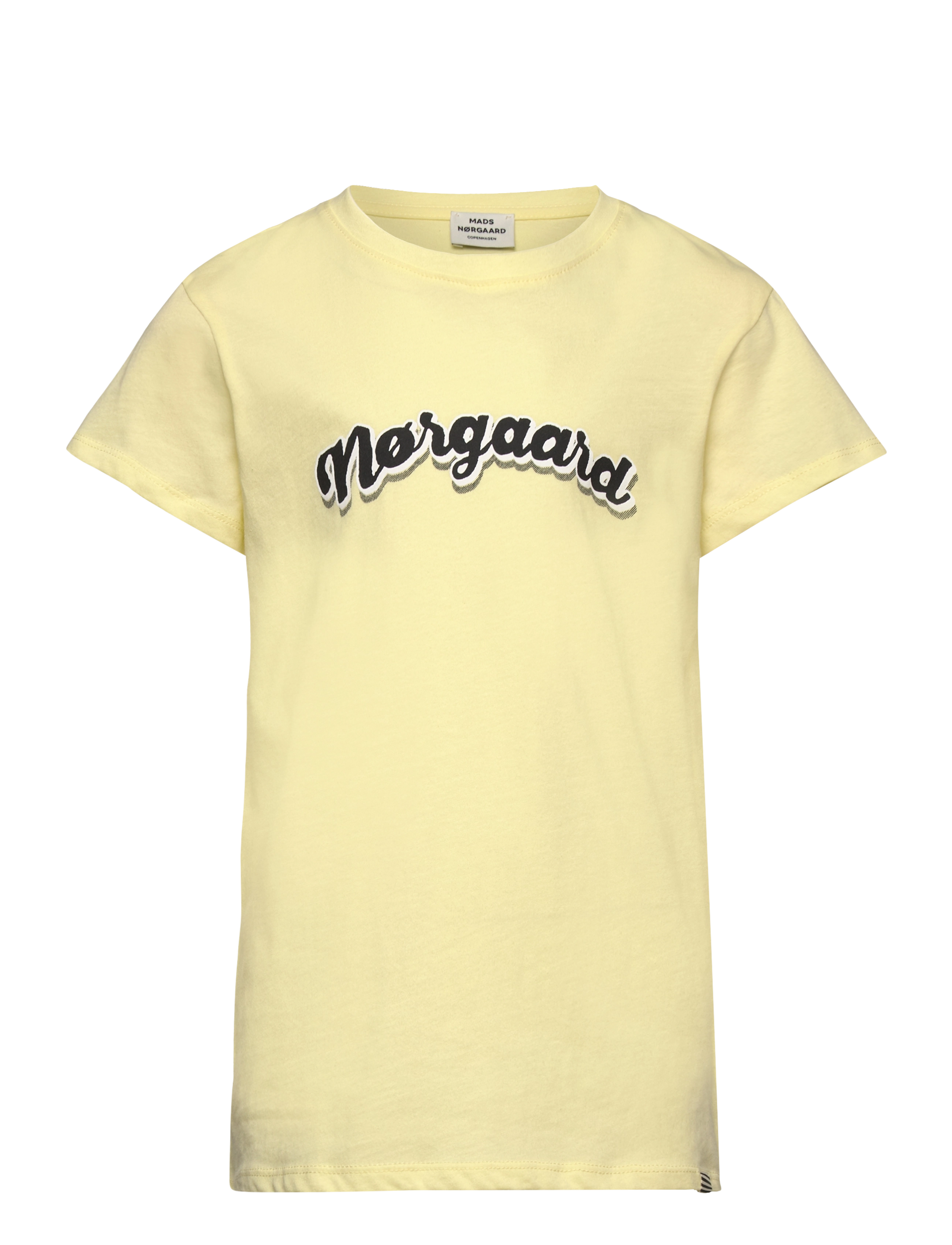 Mads Nørgaard Single Organic Tuvina Tee - Tøj - TENDER YELLOW / yellow