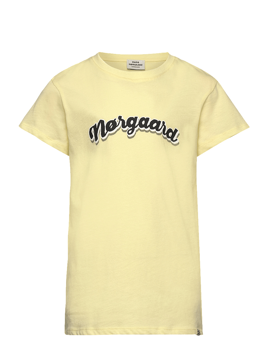 Mads Nørgaard - Single Organic Tuvina Tee - kurzärmelige - tender yellow - 0