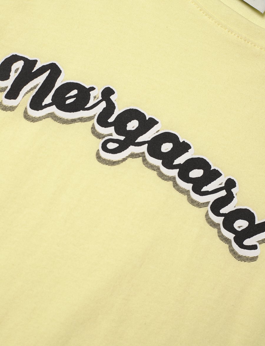 Mads Nørgaard - Single Organic Tuvina Tee - kurzärmelige - tender yellow - 2