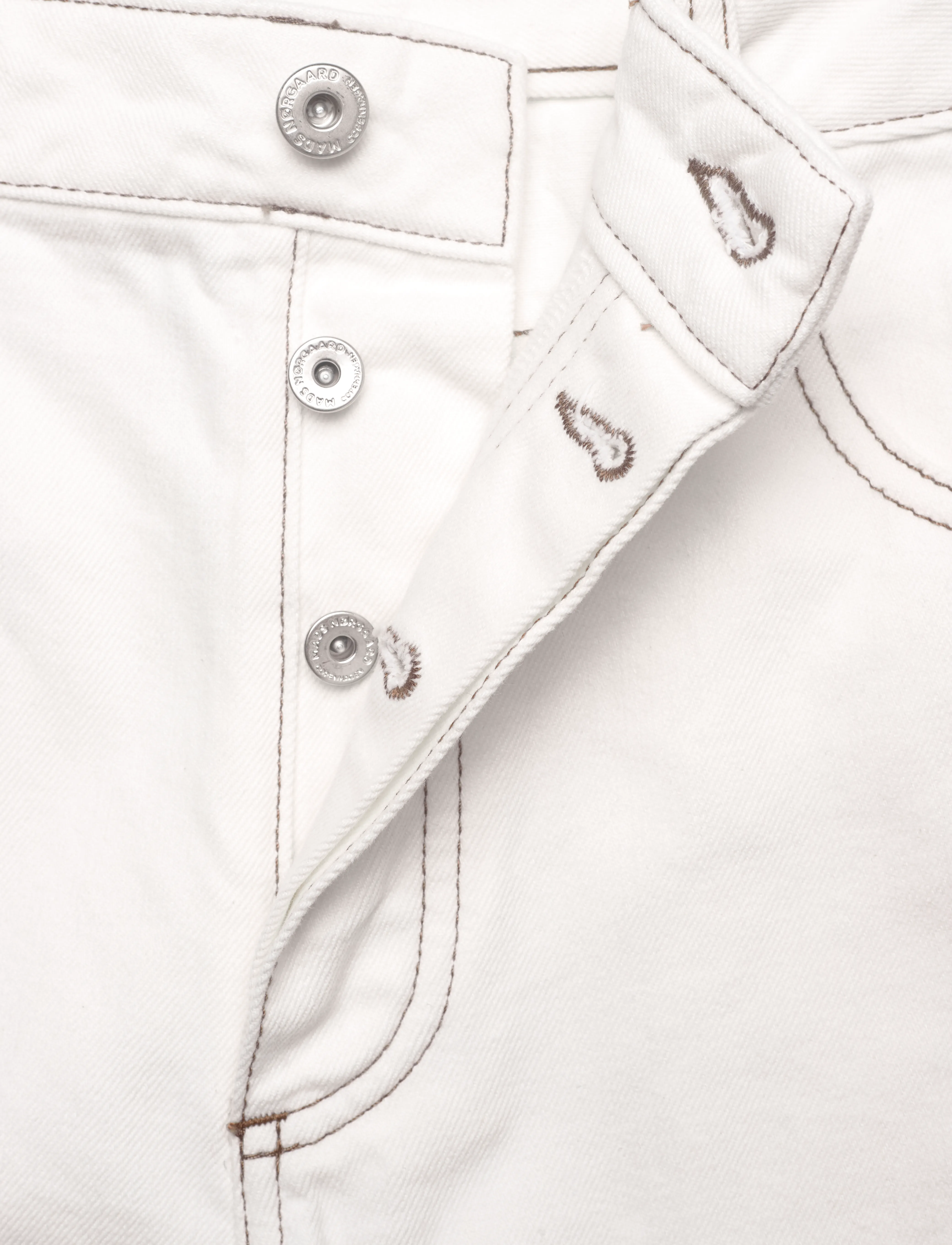 Mads Nørgaard - Soil Denim Coen Shorts - vanilla ice - 3