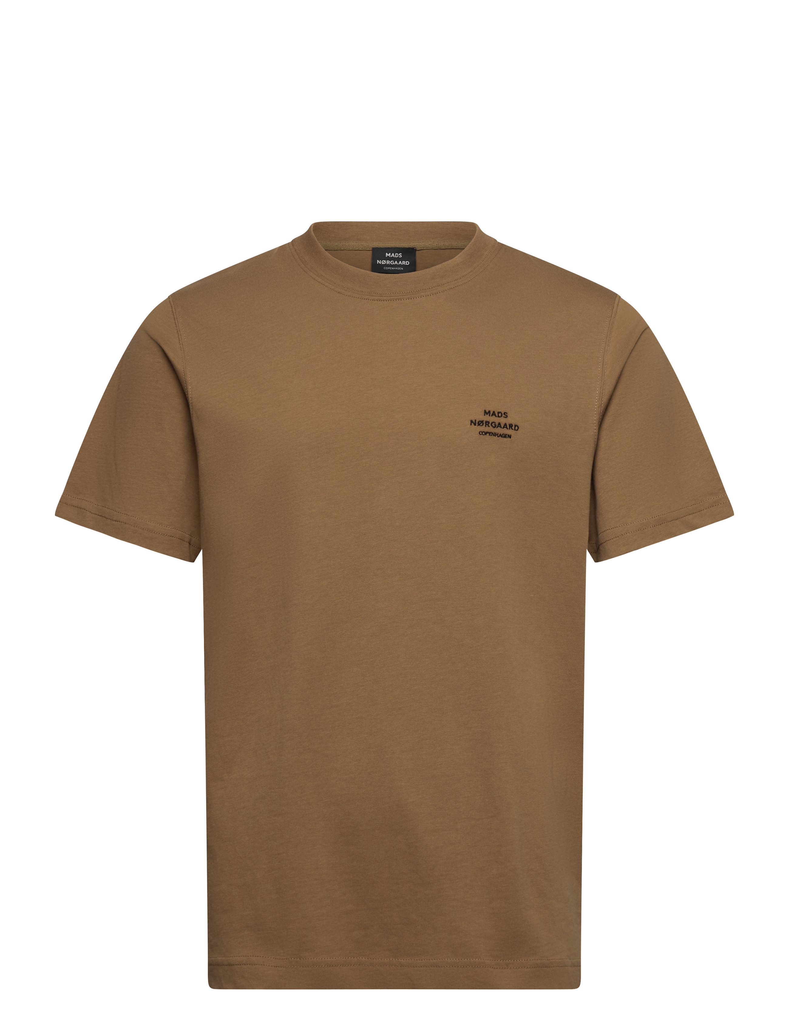 Mads Nørgaard - Cotton Jersey Frode Emb Logo Tee - kangaroo - 0