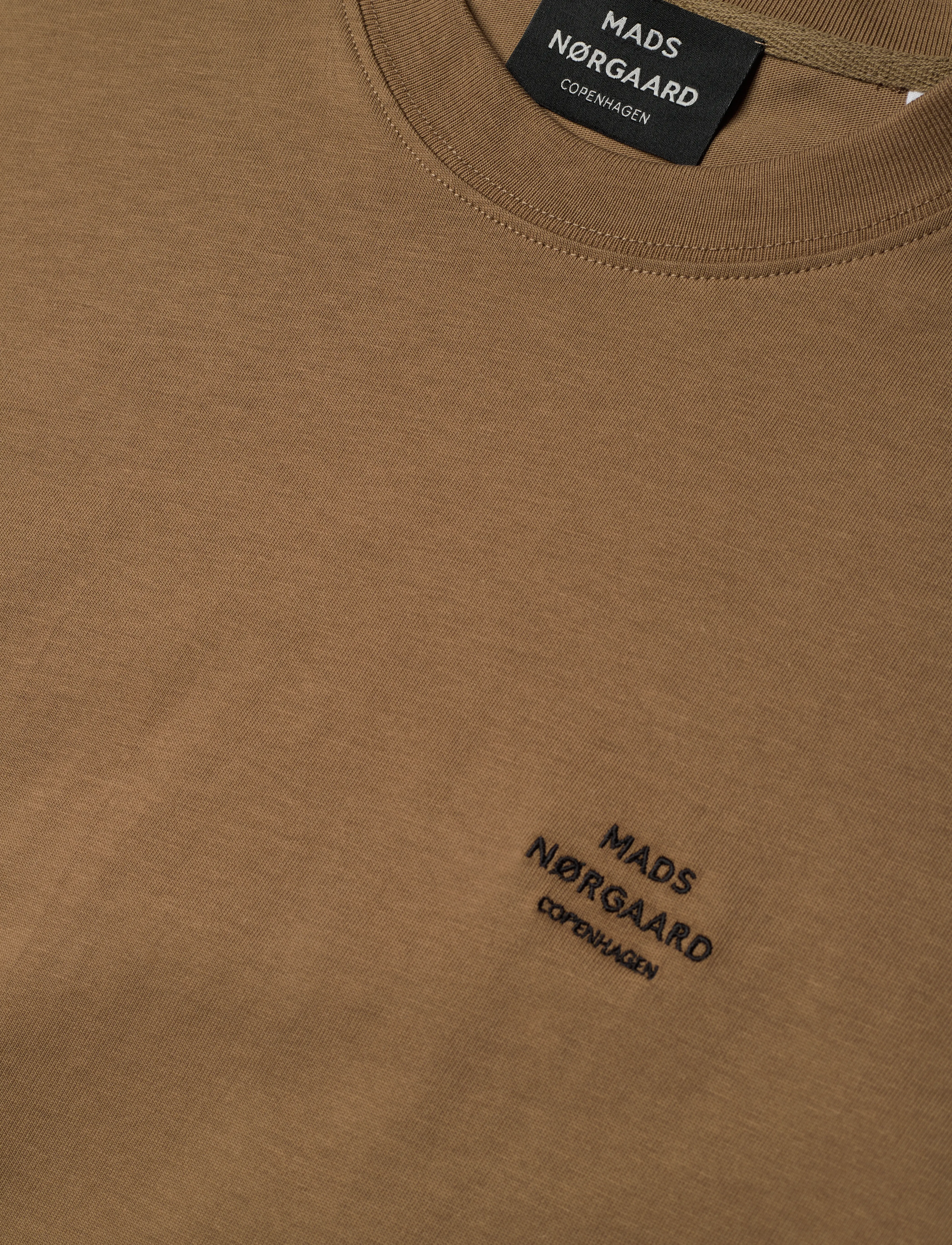 Mads Nørgaard - Cotton Jersey Frode Emb Logo Tee - kangaroo - 2