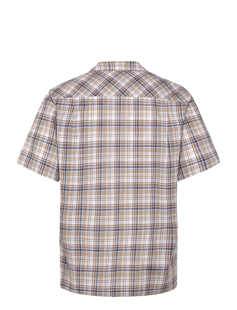 Mads Nørgaard - Loose Cotton Check Kenji Shirt SS - ruudulised särgid - kangaroo check - 1
