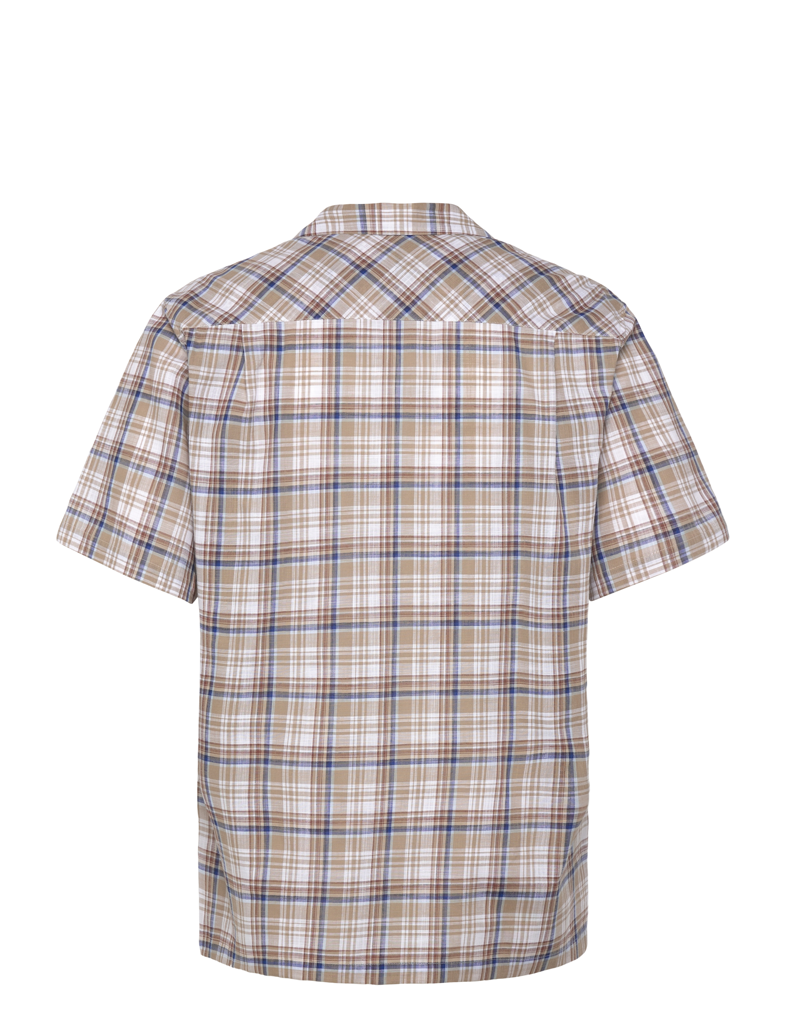Mads Nørgaard - Loose Cotton Check Kenji Shirt SS - chemises à carreaux - kangaroo check - 1