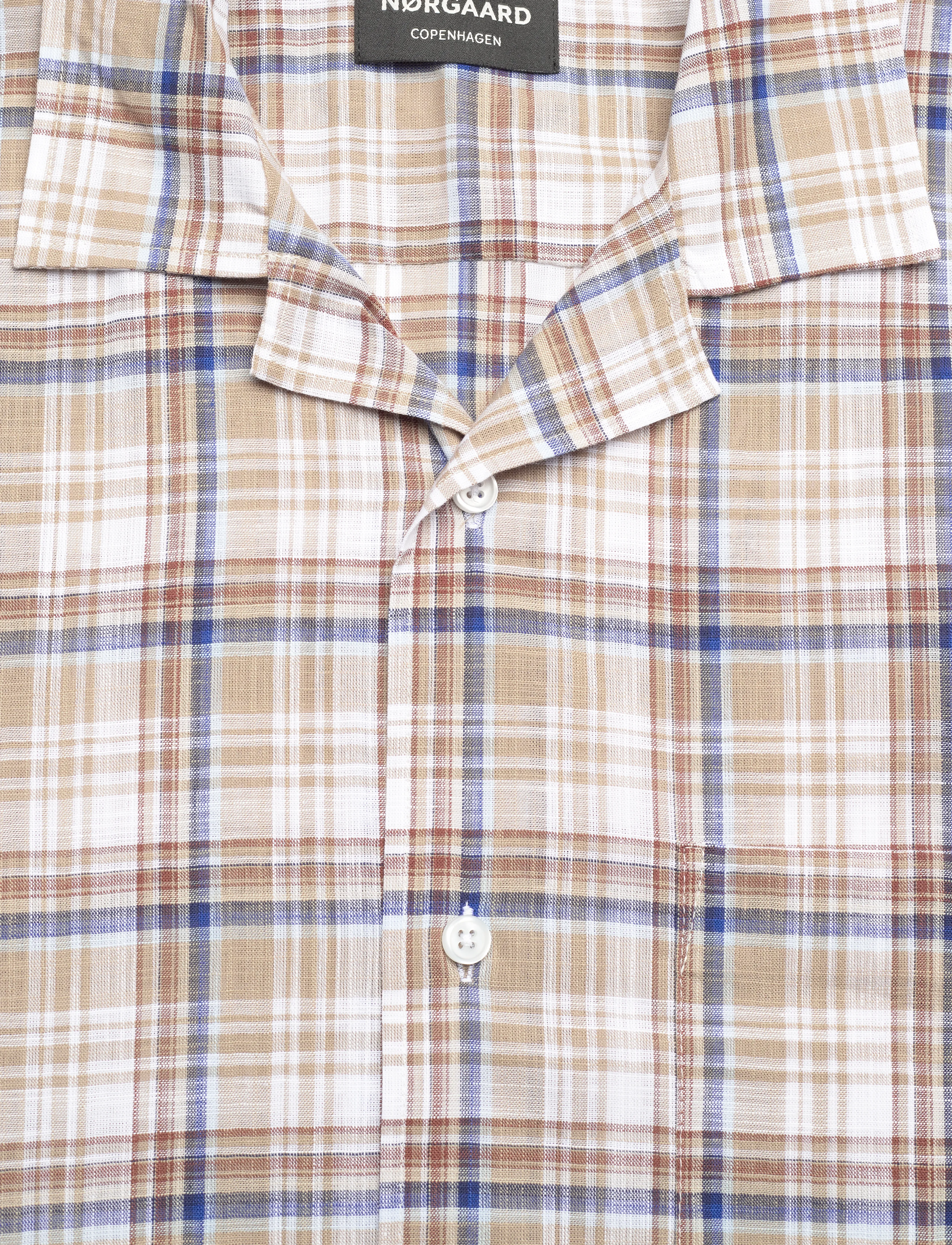 Mads Nørgaard - Loose Cotton Check Kenji Shirt SS - chemises à carreaux - kangaroo check - 2