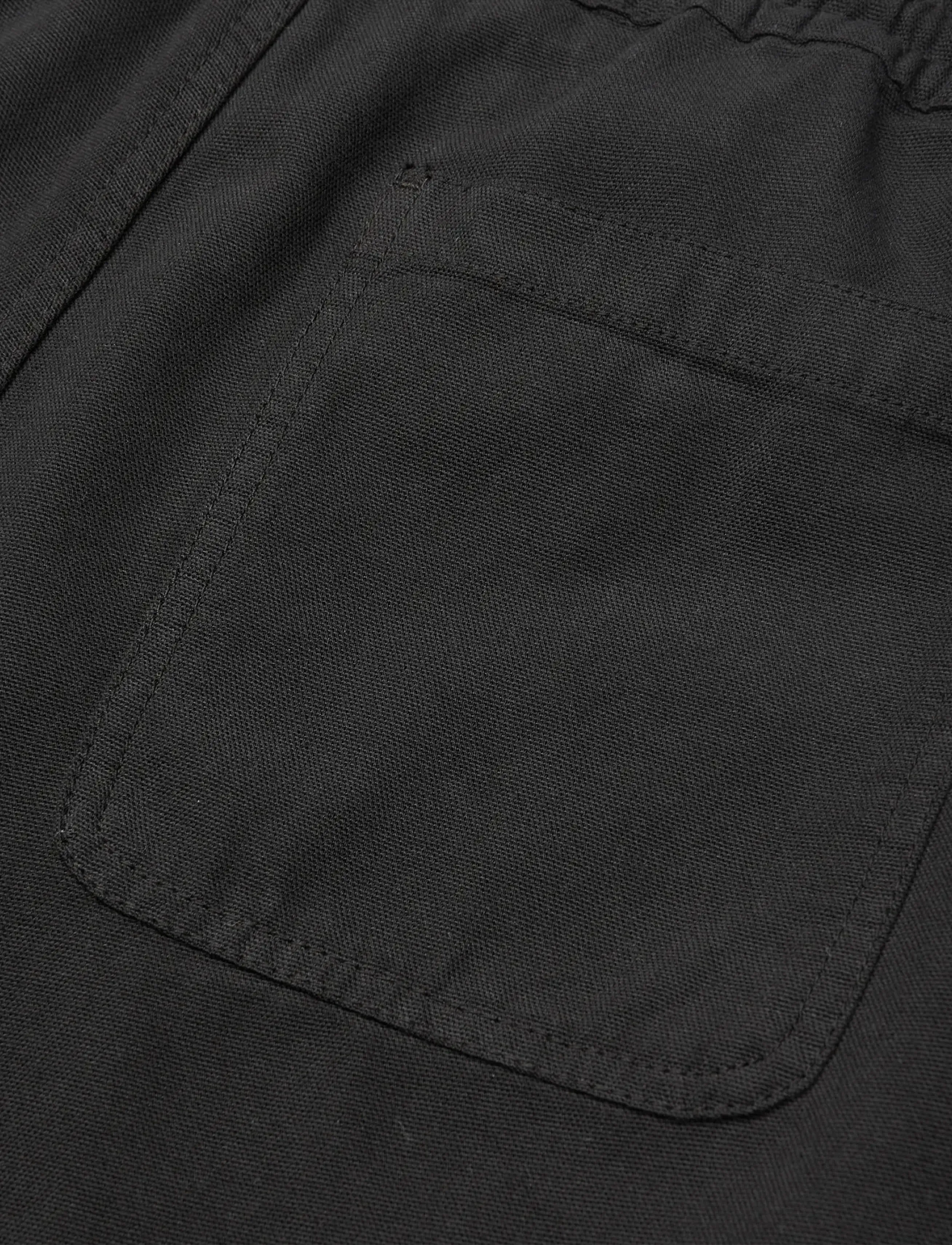 Mads Nørgaard - Dyed Canvas Beach Shorts - short décontracté - black - 1