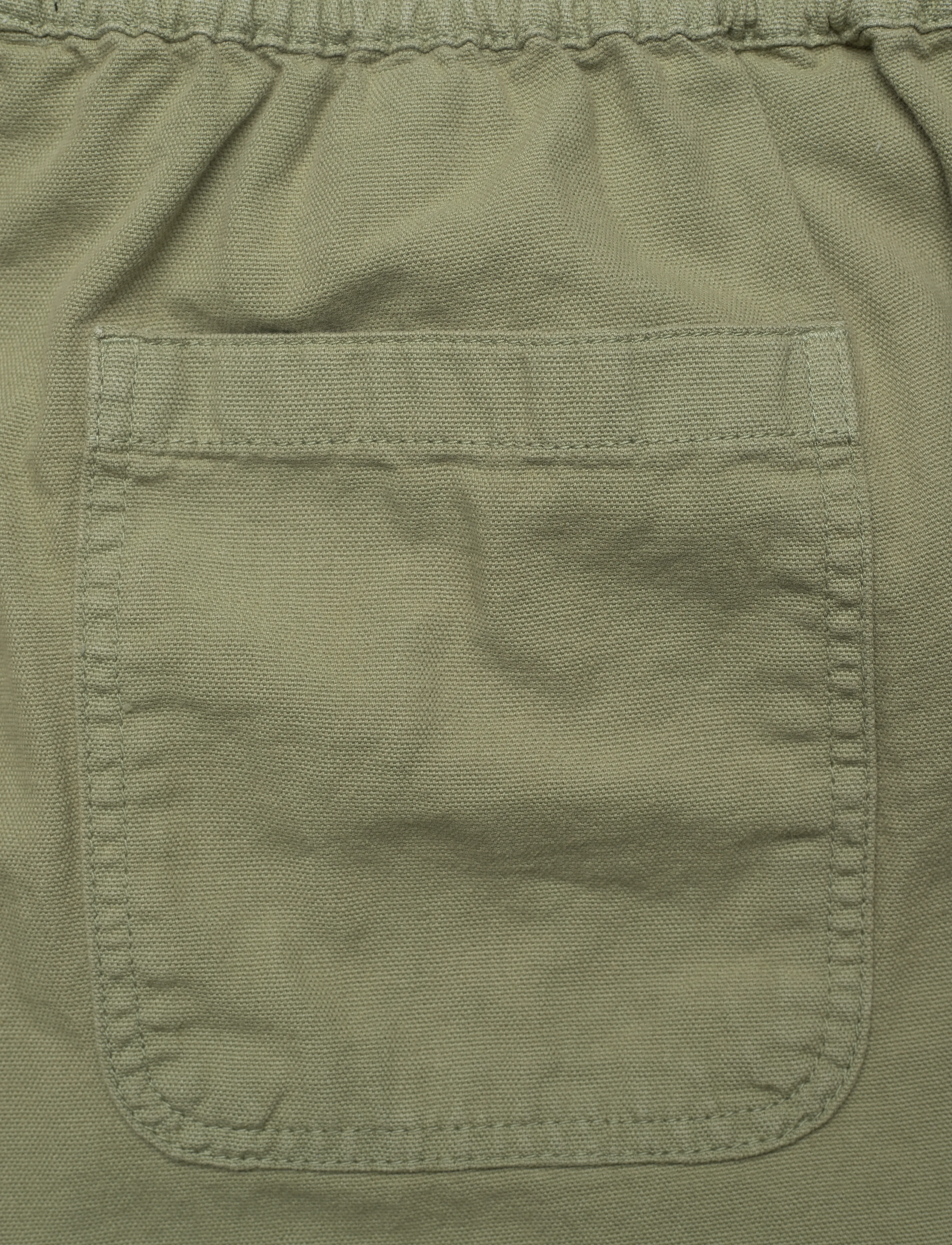 Mads Nørgaard - Dyed Canvas Beach Shorts - rennot shortsit - oil green - 4