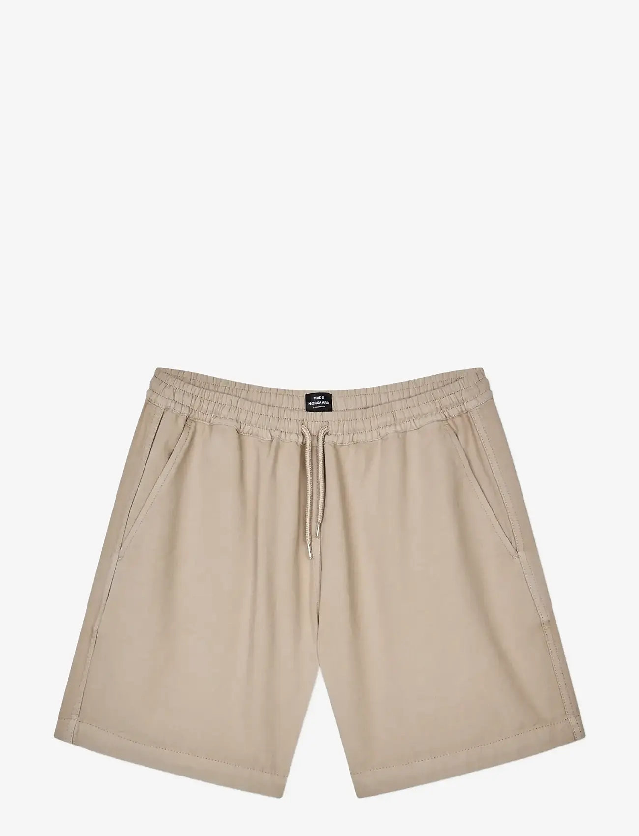 Mads Nørgaard - Dyed Canvas Beach Shorts - casual shorts - plaza taupe - 1