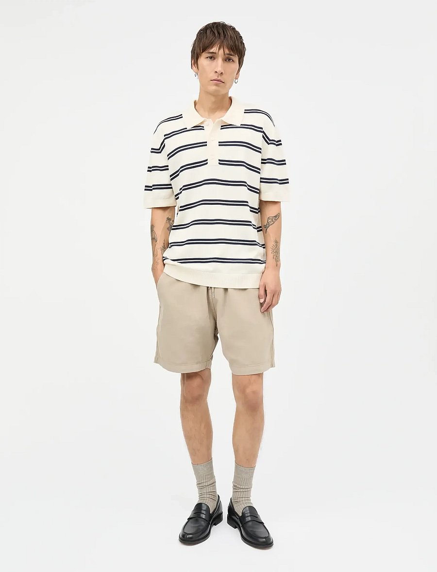 Mads Nørgaard - Dyed Canvas Beach Shorts - freizeitshorts - plaza taupe - 0