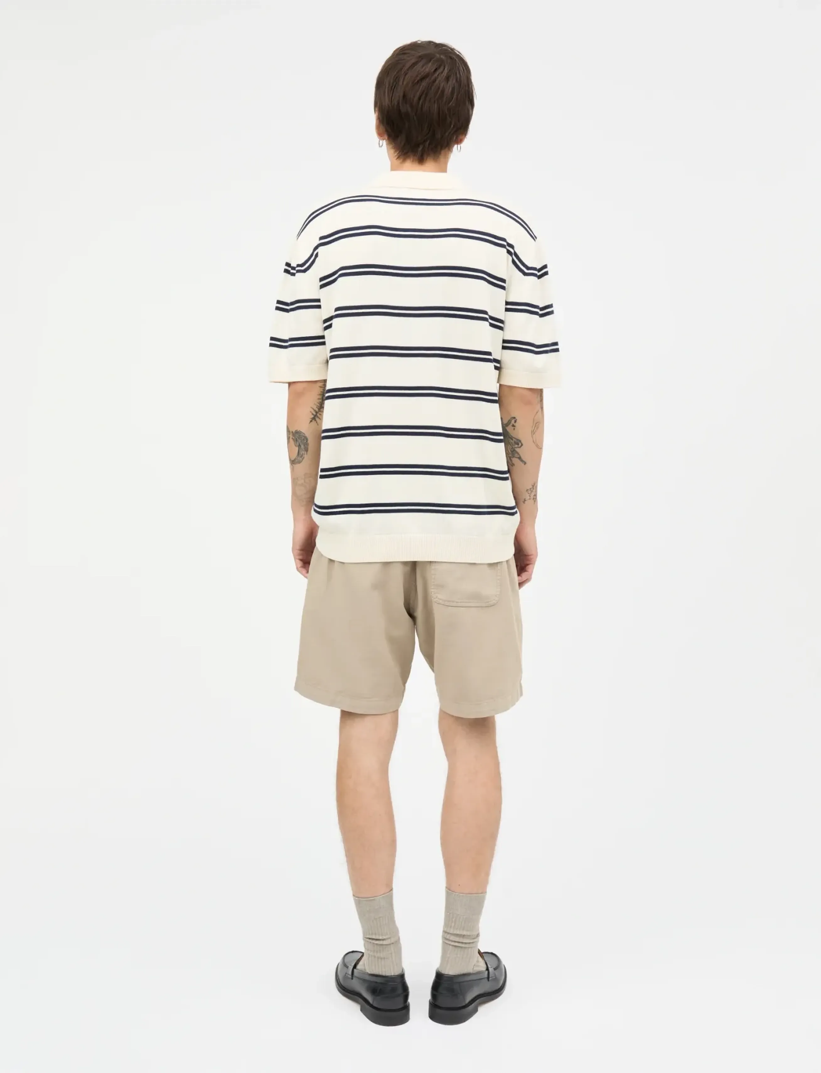 Mads Nørgaard - Dyed Canvas Beach Shorts - casual shorts - plaza taupe - 2