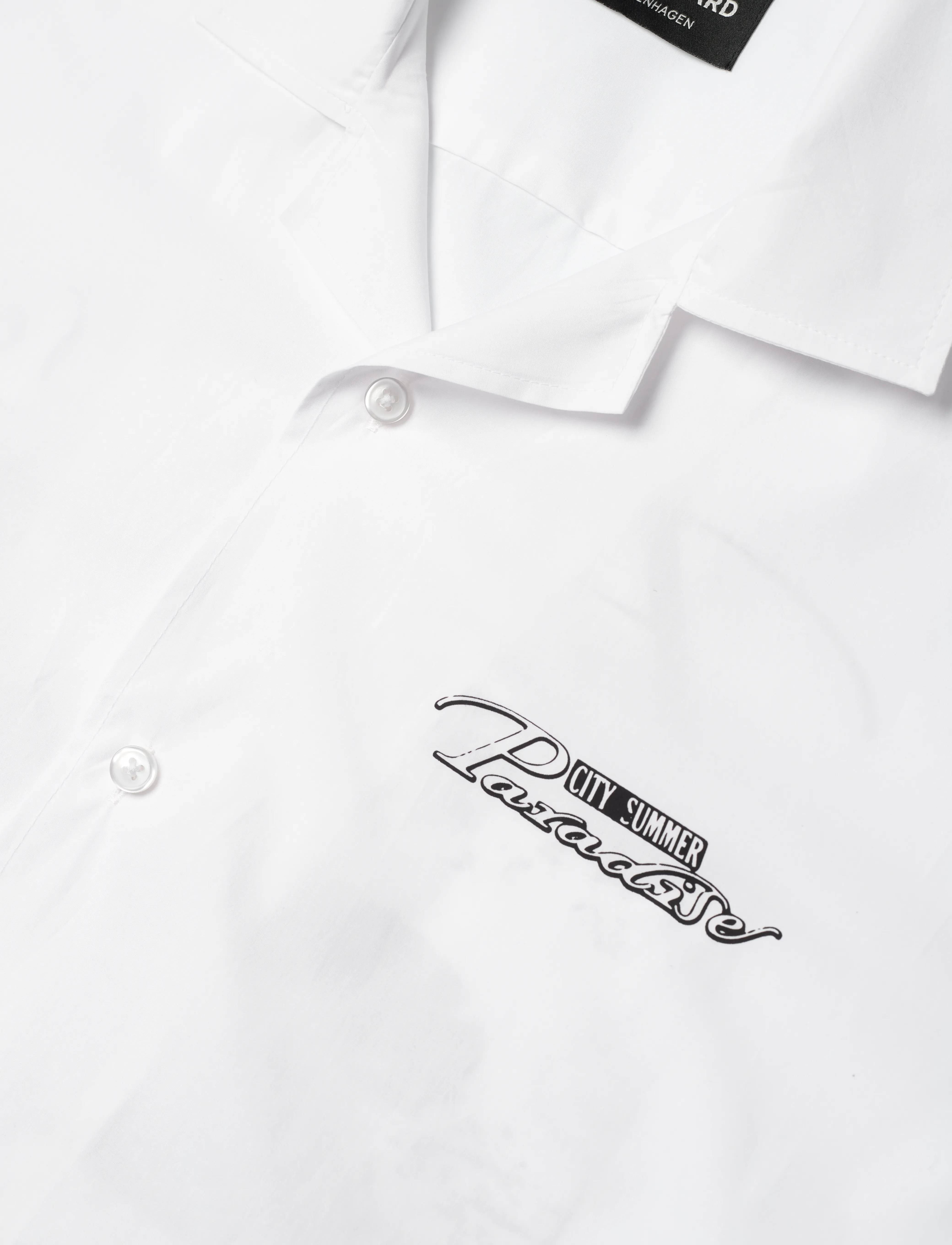 Mads Nørgaard - Organic Cotton Poplin Kenji Paradise Shirt SS - chemises à manches courtes - white - 3