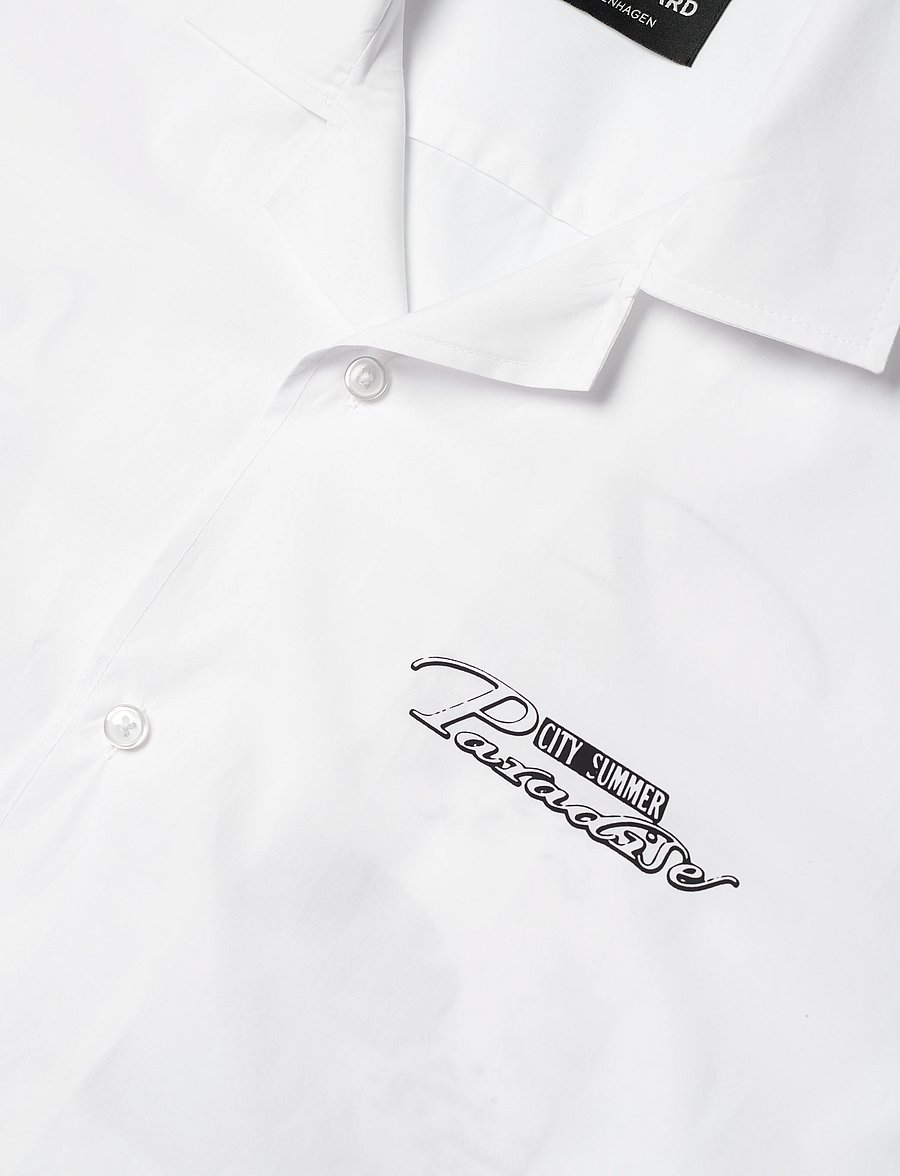 Mads Nørgaard - Organic Cotton Poplin Kenji Paradise Shirt SS - chemises à manches courtes - white - 3