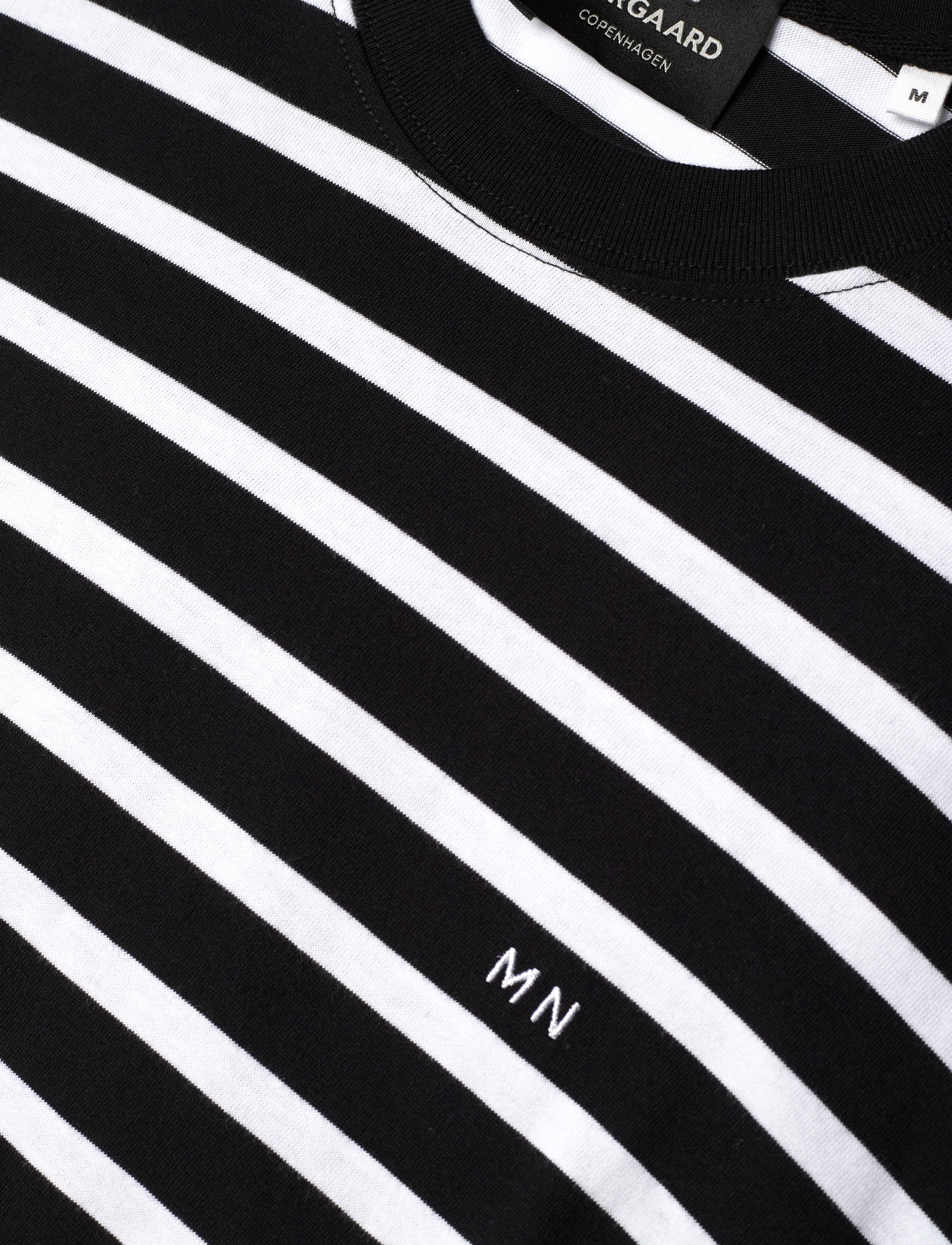 Mads Nørgaard - Cotton Jersey Stripe Frode Tee - white/black - 2