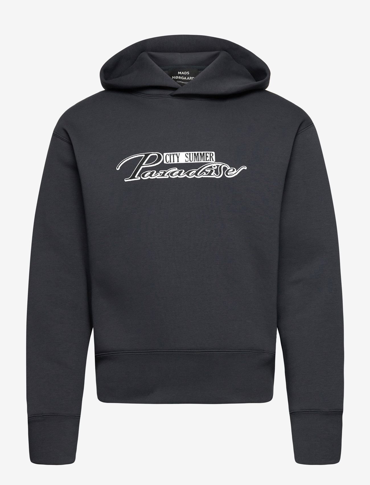 Mads Nørgaard - Standard Paradise Hood Sweat - hoodies - black oyster - 0