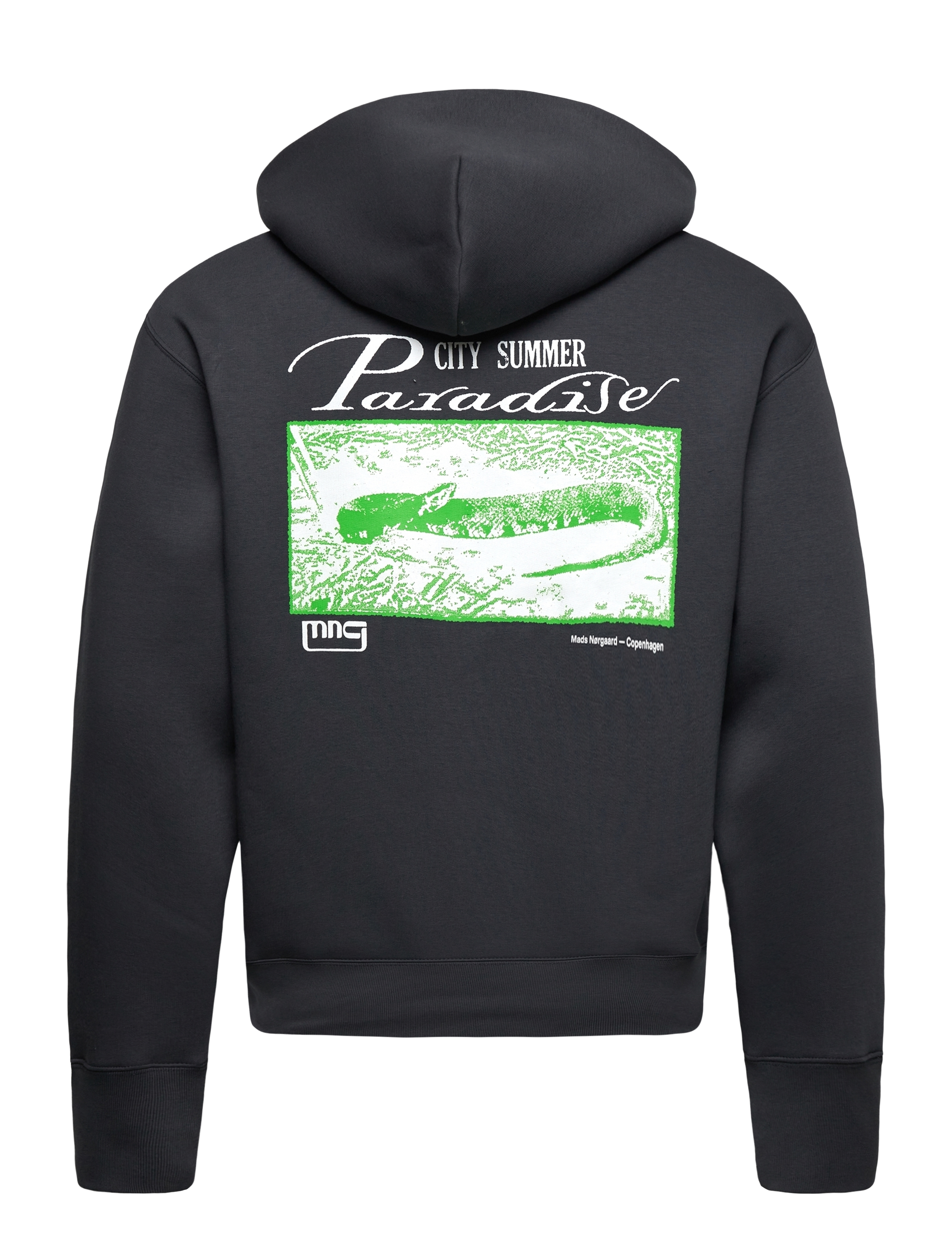 Mads Nørgaard - Standard Paradise Hood Sweat - sweats à capuche - black oyster - 1