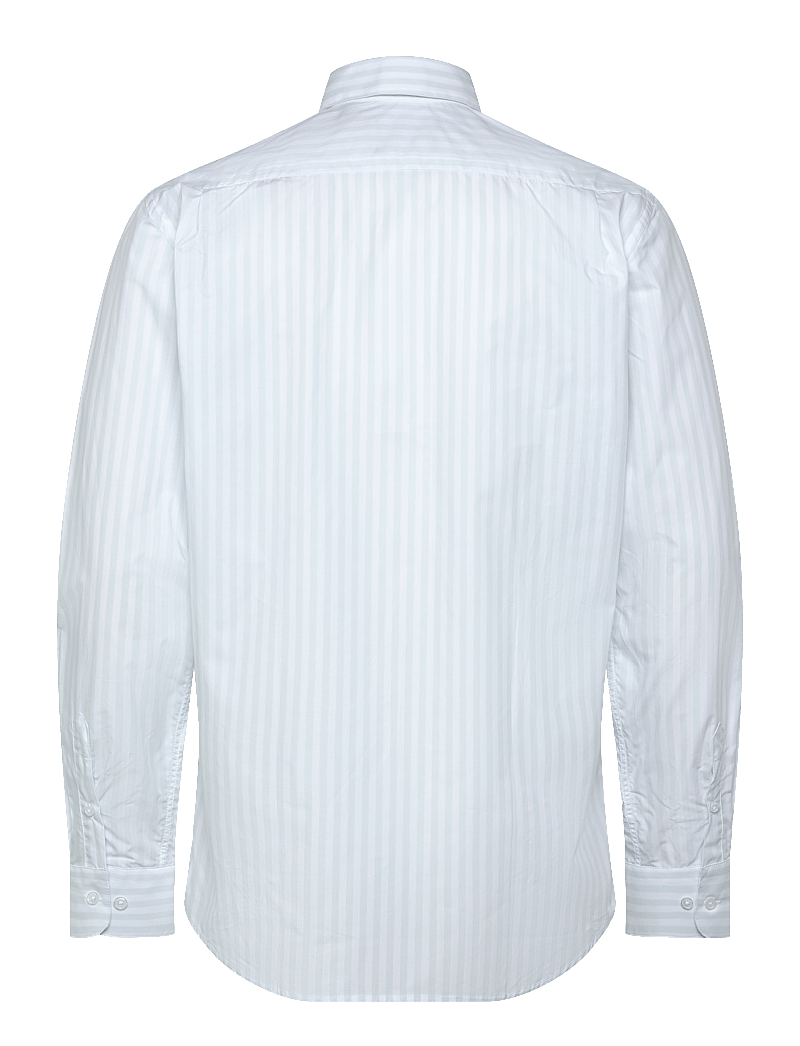 Mads Nørgaard - Organic Cotton Poplin Sune Shirt - randiga skjortor - ballad blue/white - 1