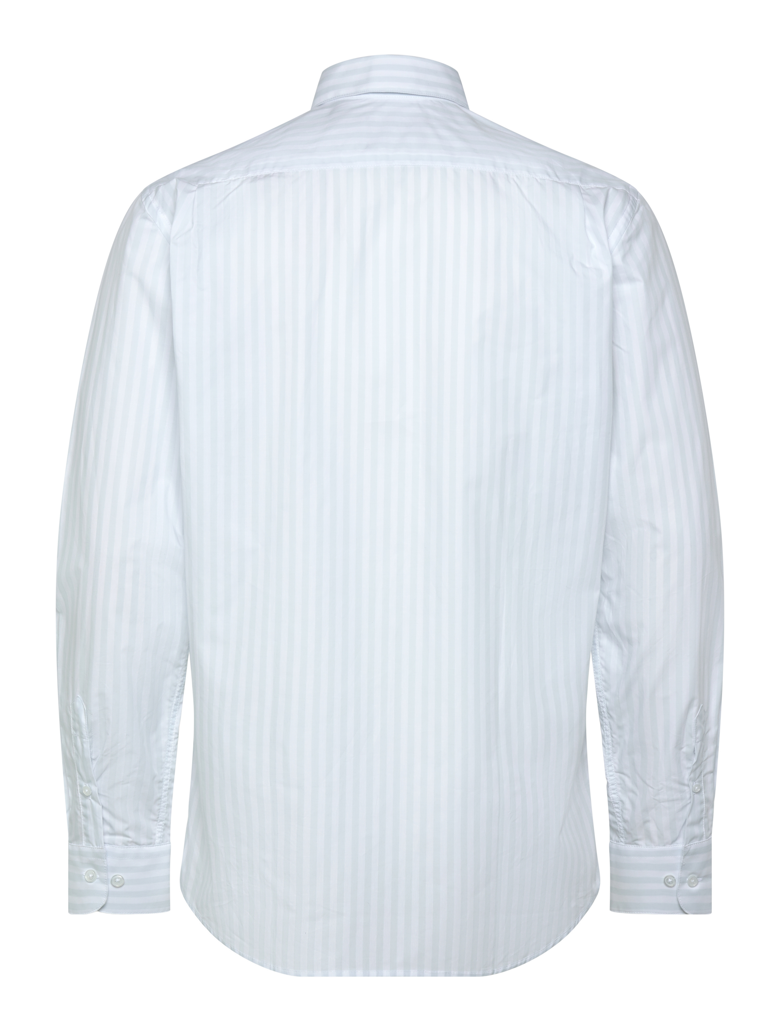Mads Nørgaard - Organic Cotton Poplin Sune Shirt - stribede skjorter - ballad blue/white - 1
